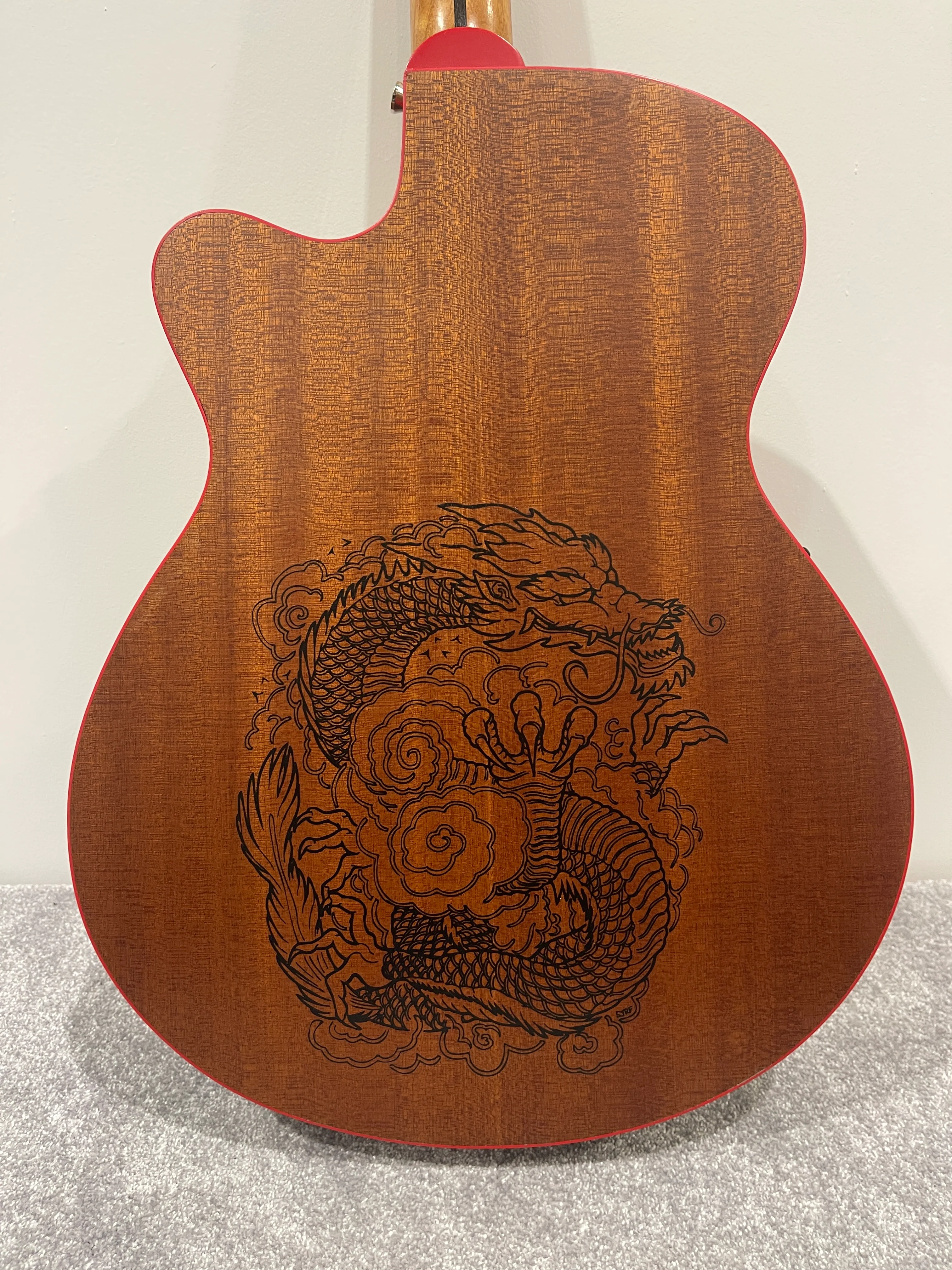 Lindo Dragon Electro Acoustic Guitar - Professionally Setup - Image 16