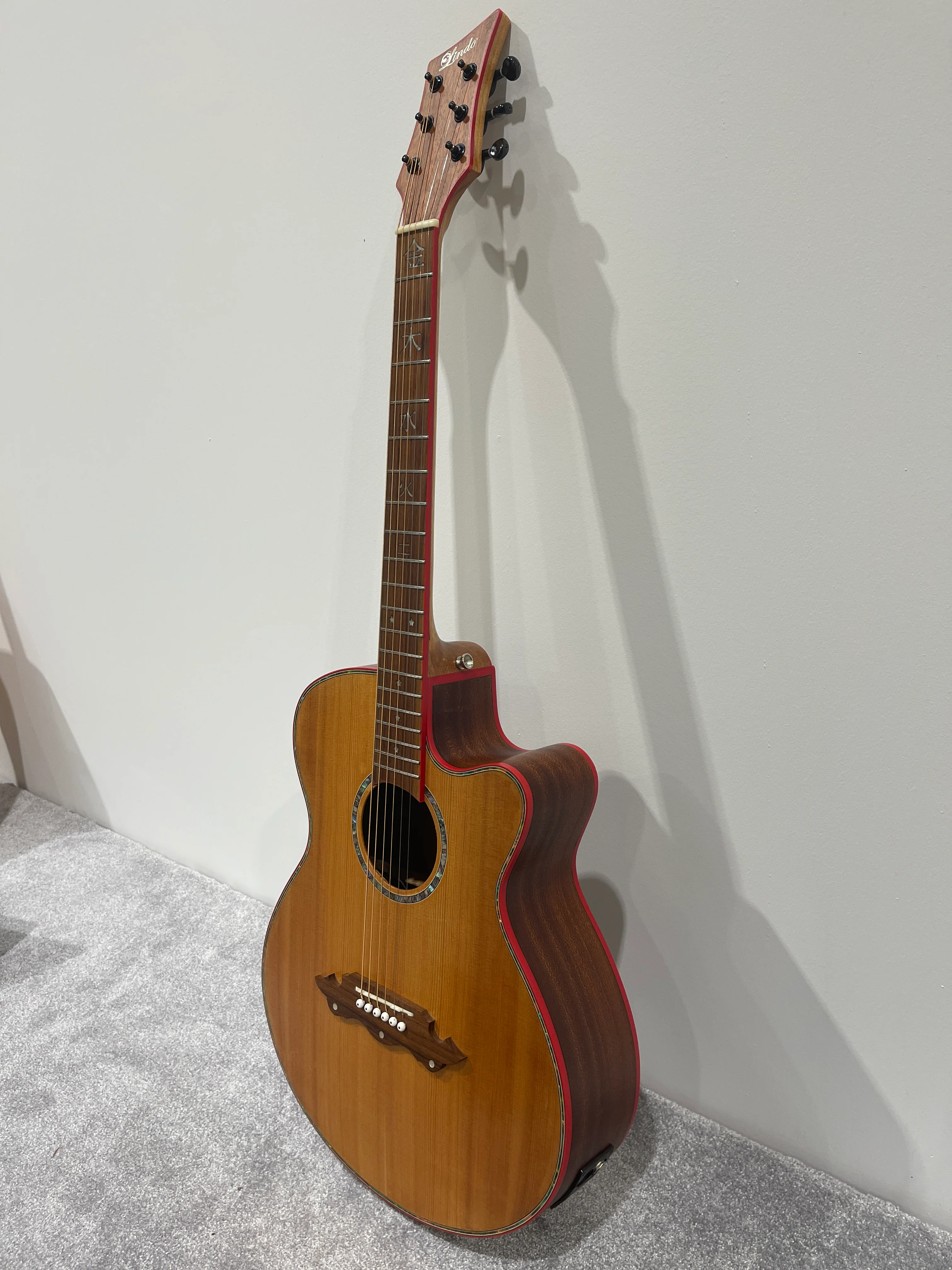 Lindo Dragon Electro Acoustic Guitar - Professionally Setup - Image 5
