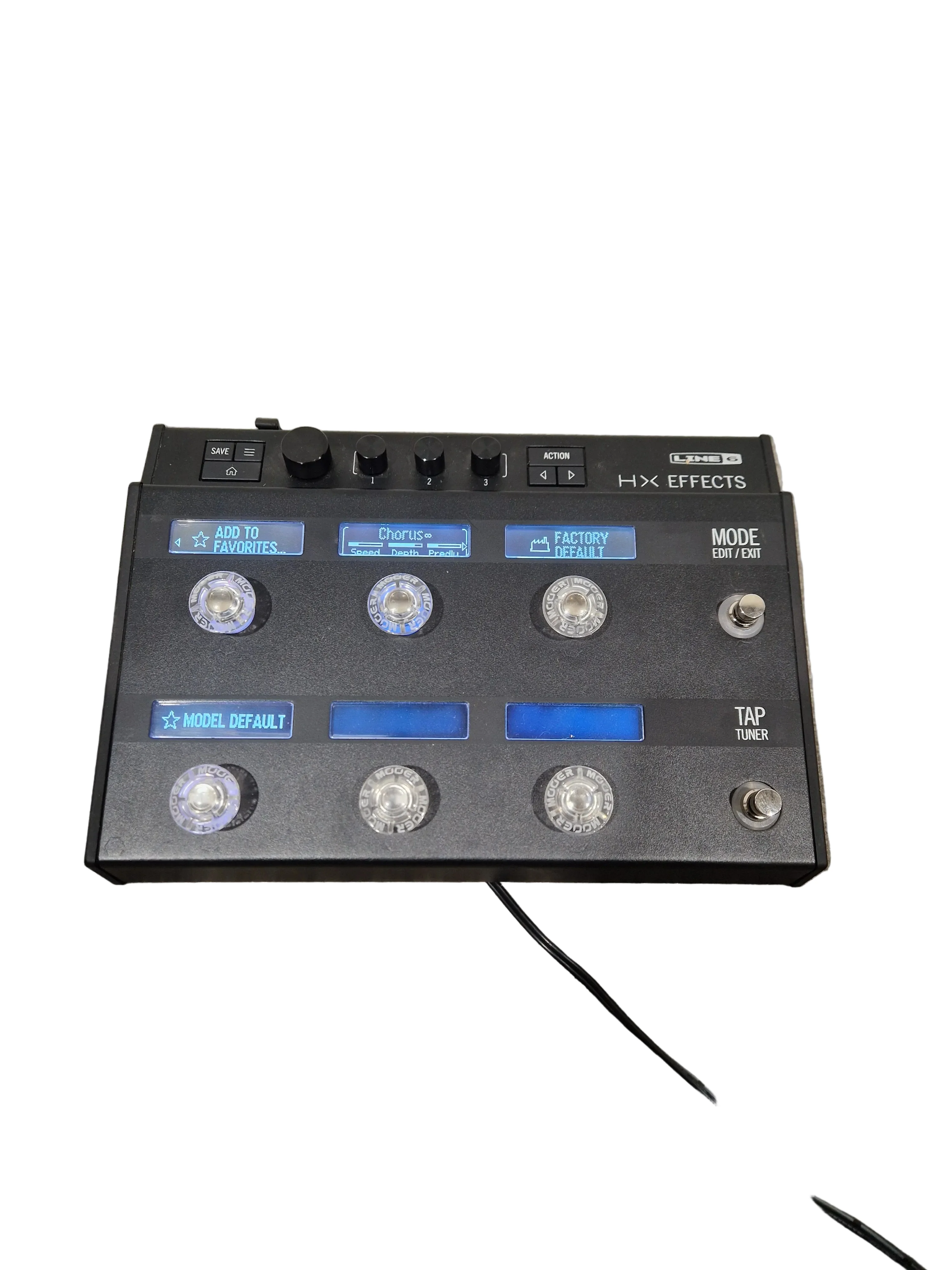 Line 6 HX Effects - Multi-Effects Pedal - Black - Excellent w/ Original Box, Manuals, Cables & Power Supply