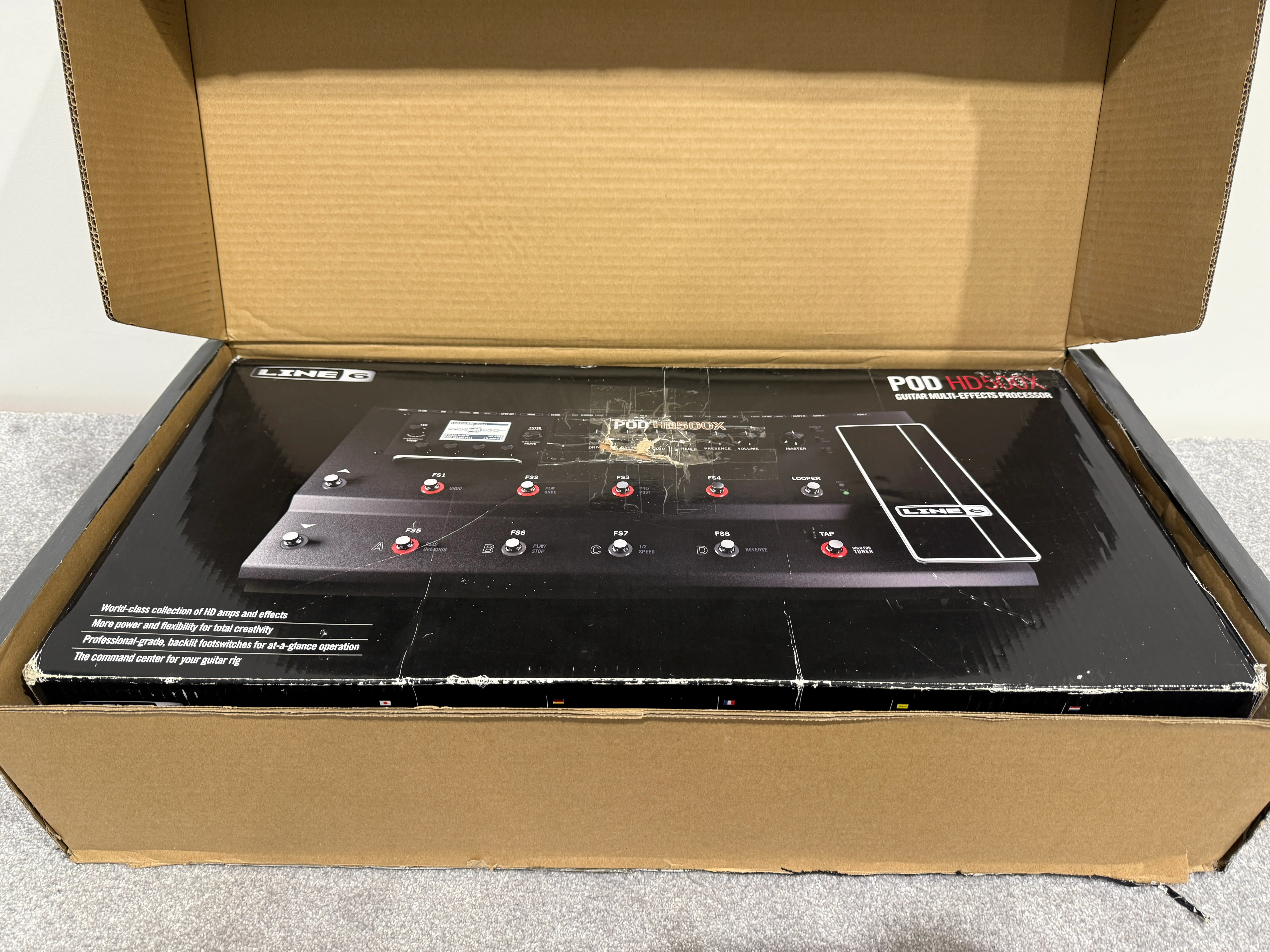 Line 6 POD HD500X Guitar Pedal / Signal Processor / Looper - Image 4