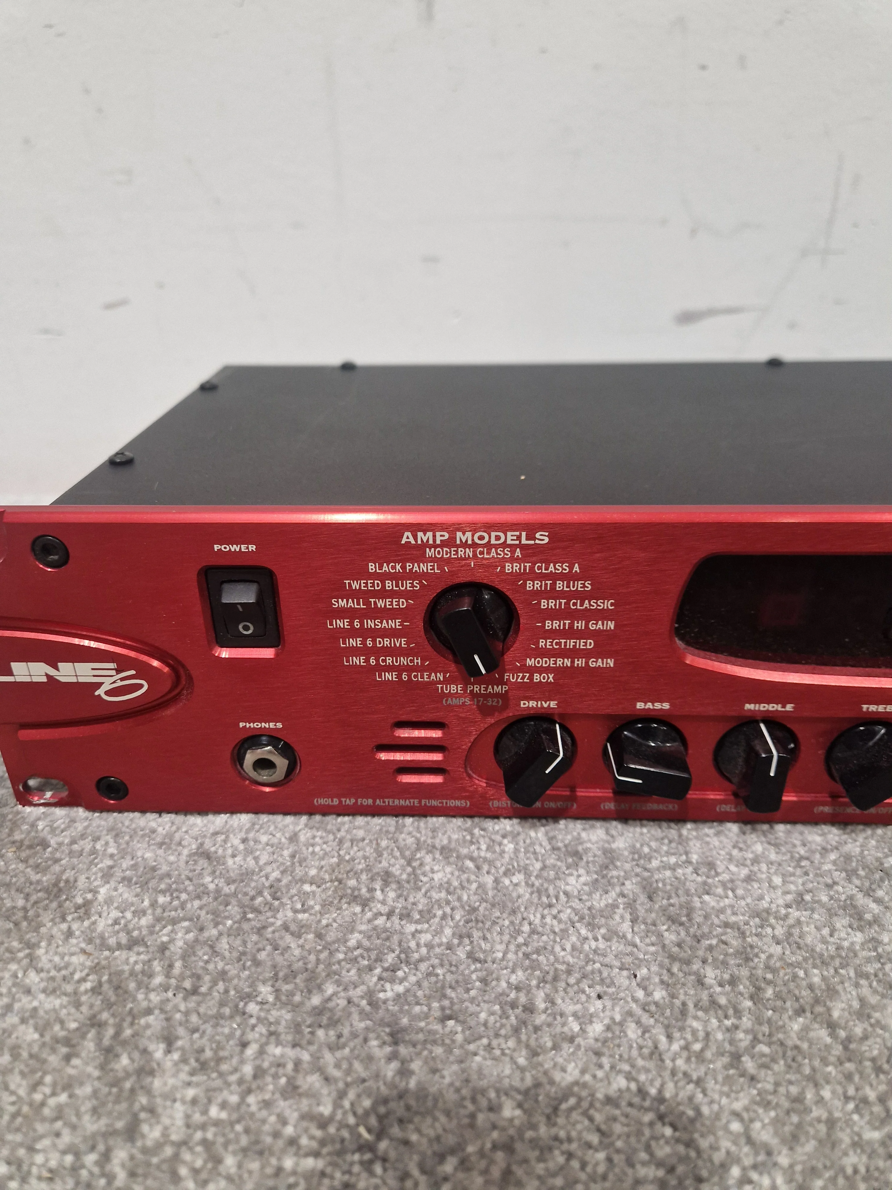 Line 6 POD Pro - Guitar Multi-Effects Processor - Red - Excellent w/ Cables - Image 11