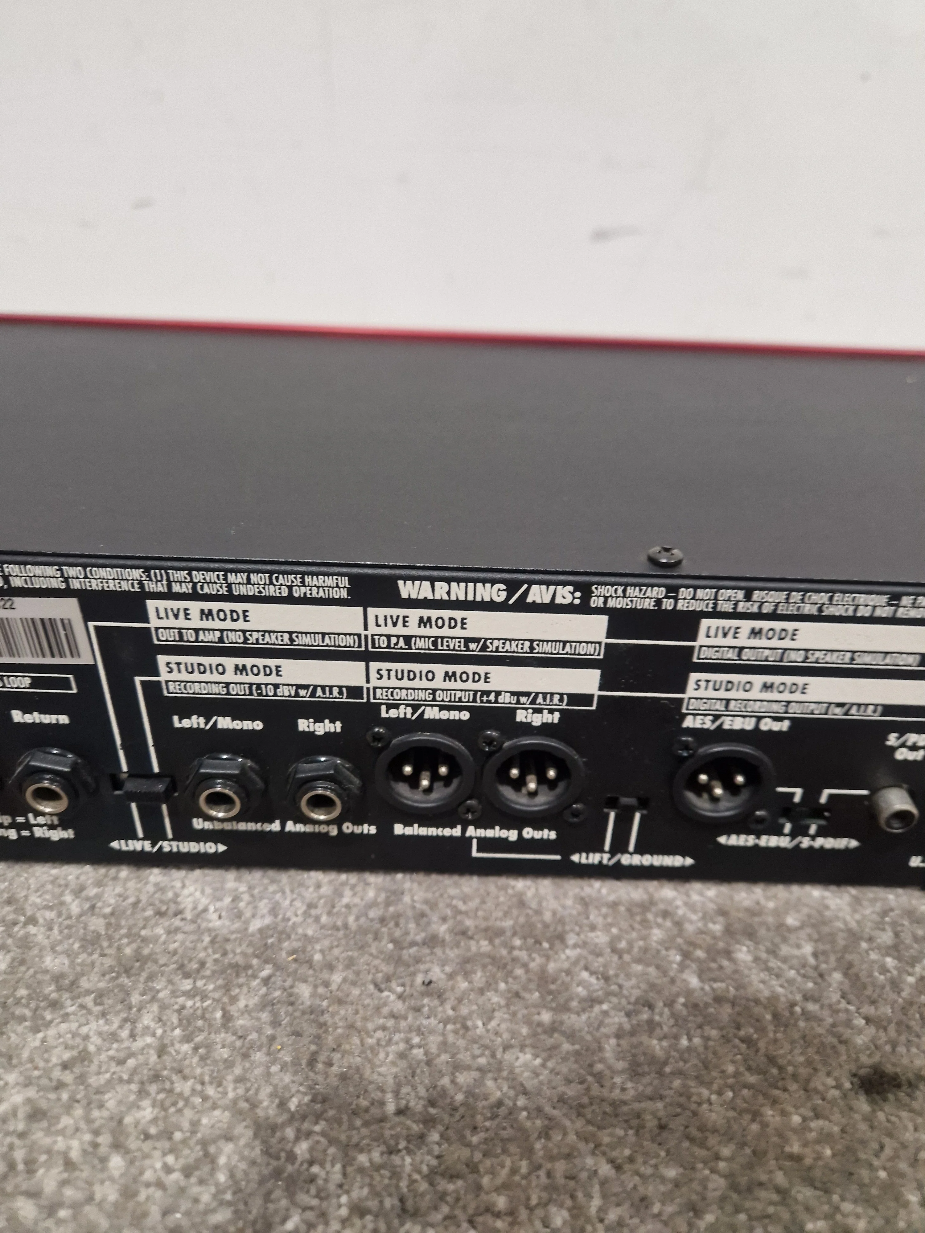 Line 6 POD Pro - Guitar Multi-Effects Processor - Red - Excellent w/ Cables - Image 13