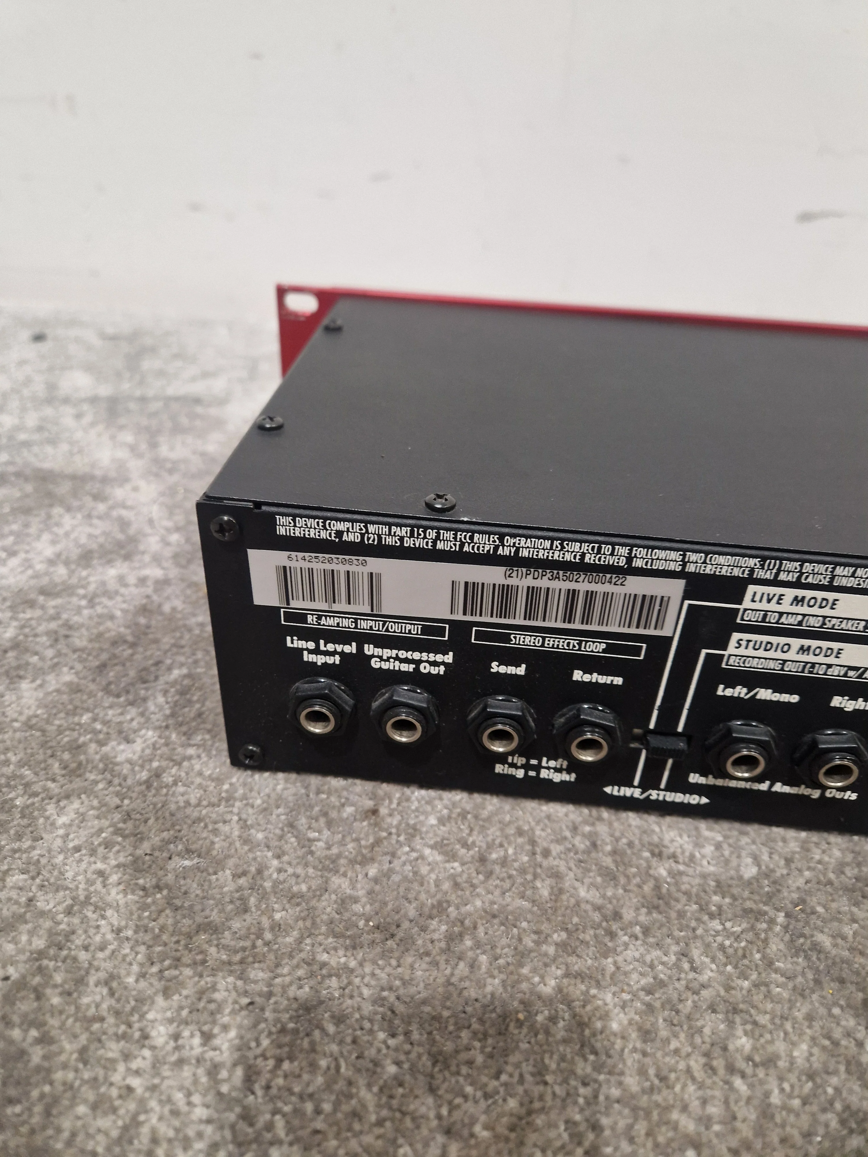 Line 6 POD Pro - Guitar Multi-Effects Processor - Red - Excellent w/ Cables - Image 14