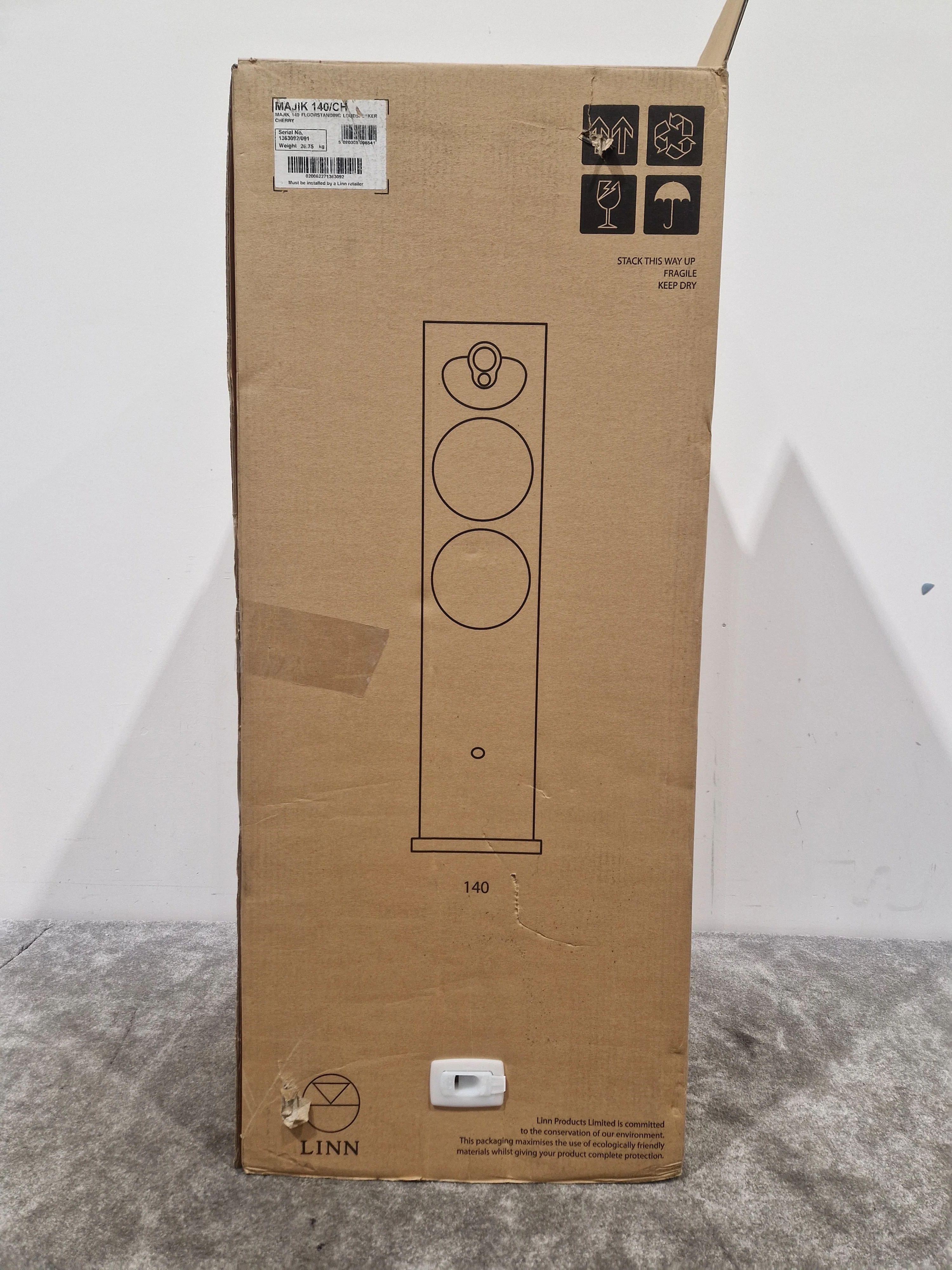 Linn Majik 140 Speaker Pair - Dynamic Sound - Excellent w/ Original Box & Floor Spikes - Image 16