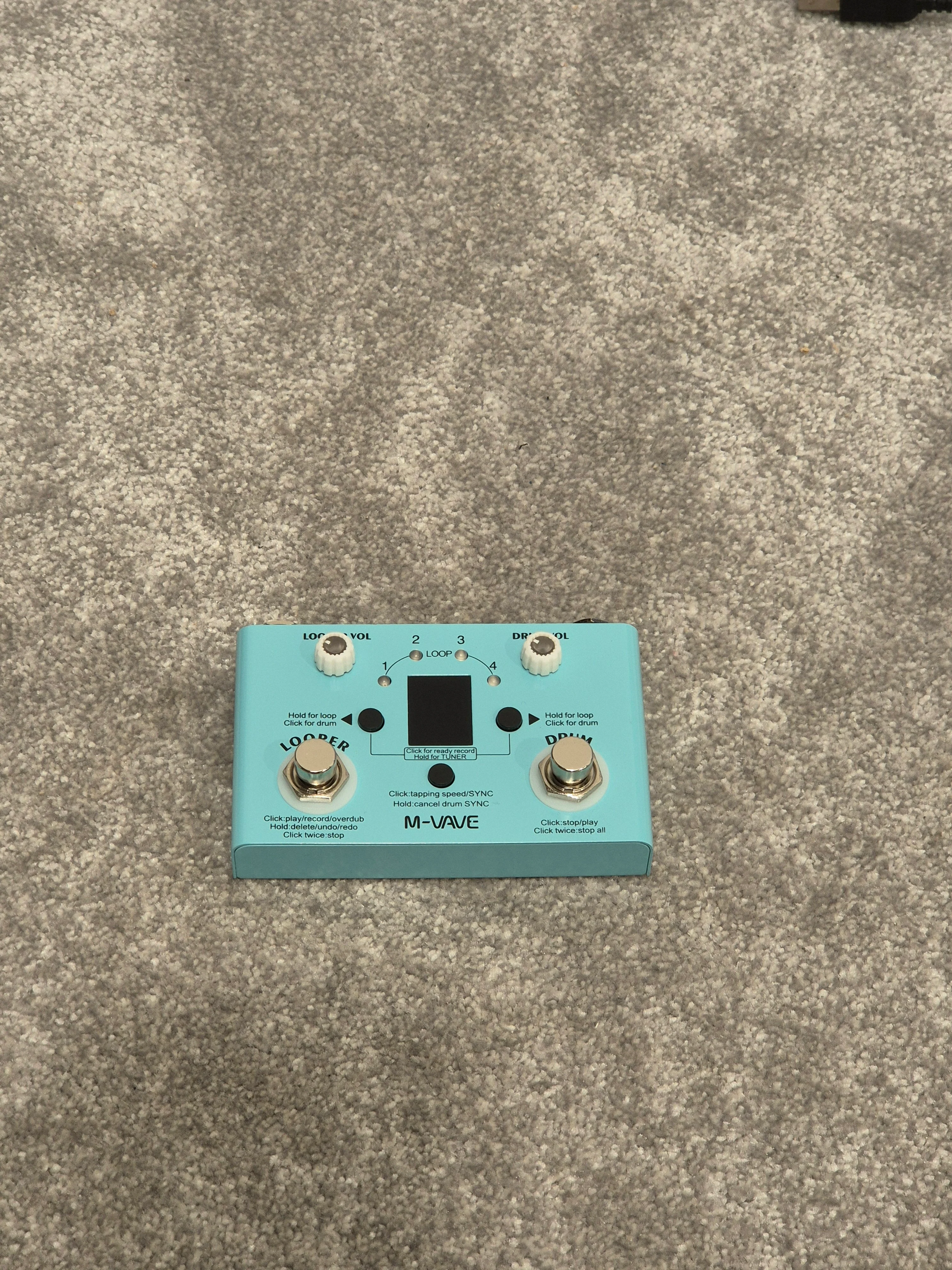 M-Vave Lost Tempo V2 - Versatile Drum Machine and Looper Pedal - Image 2