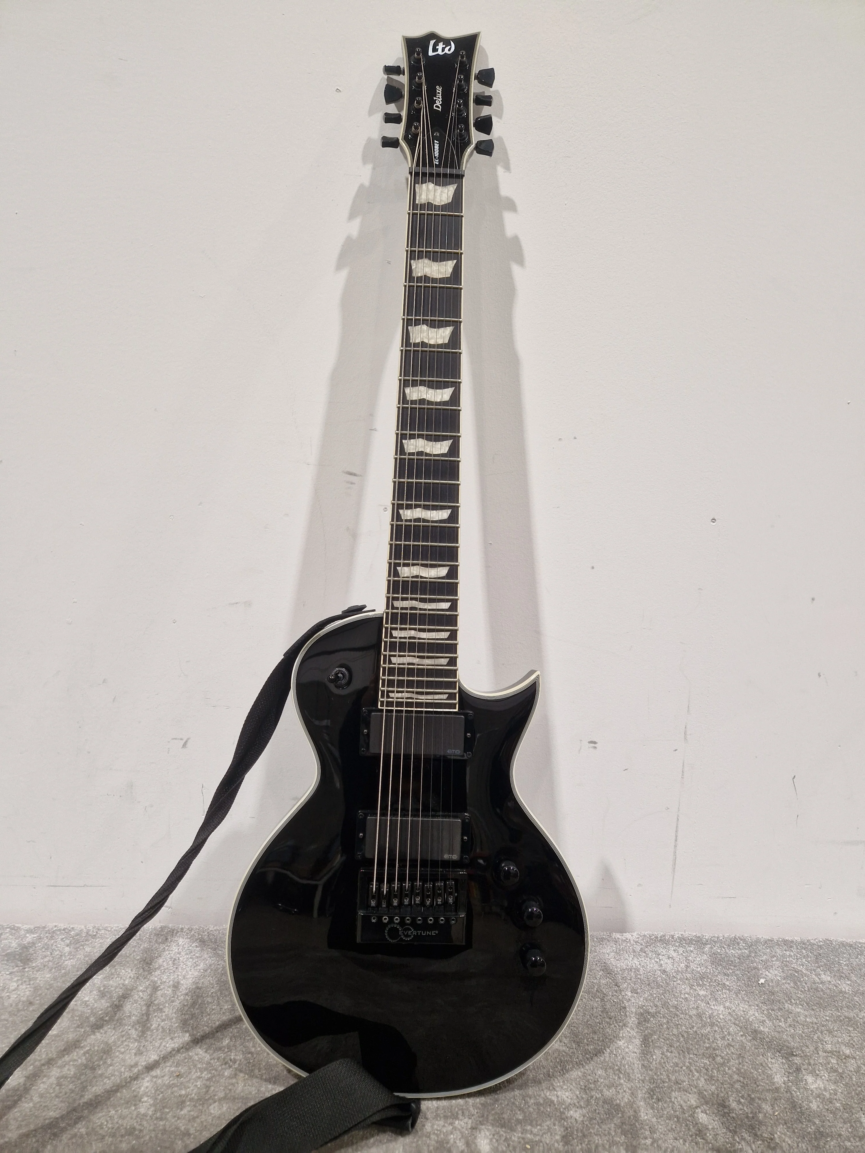LTD ESP EC-1008 Evertune 8 String Electric Guitar - Extended Range - Excellent w/ Strap - Image 9