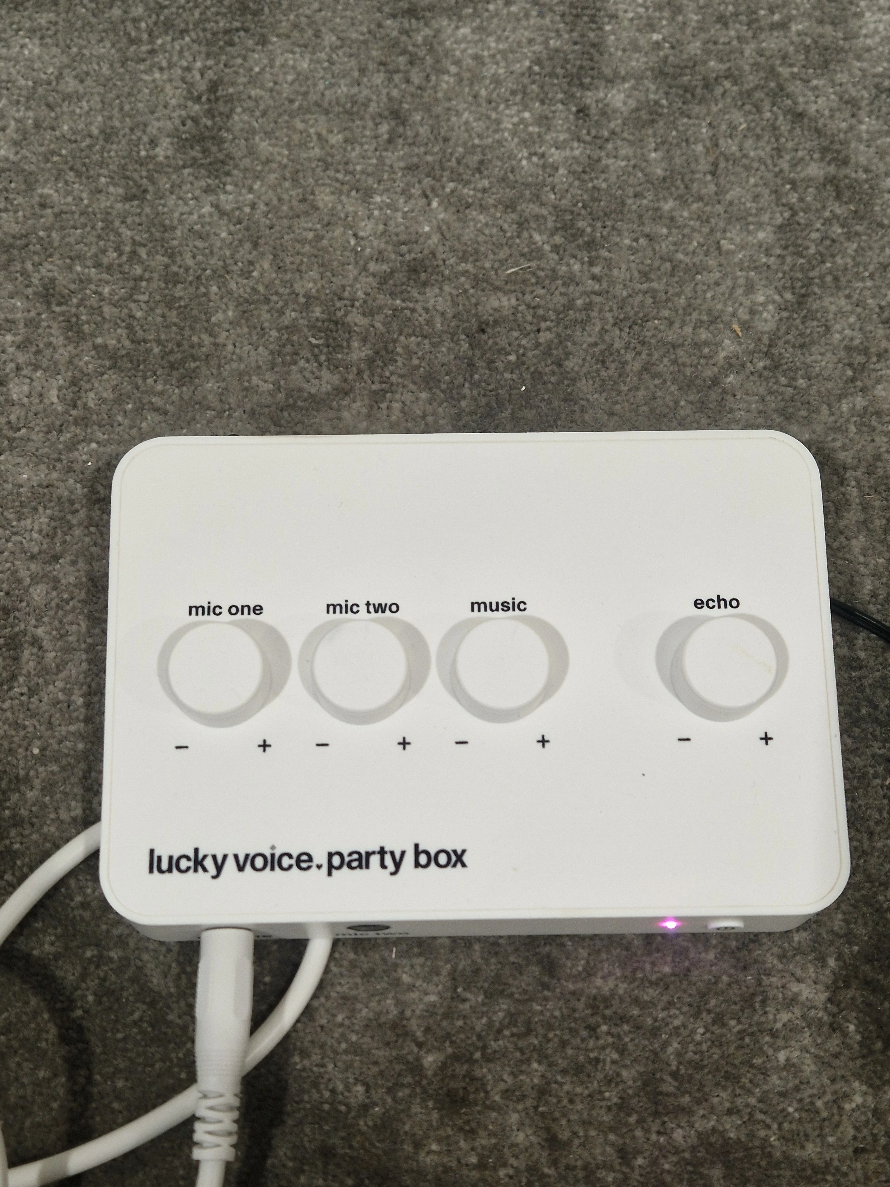 Lucky Voice Karaoke Kit - Karaoke System - White - Excellent - Image 9
