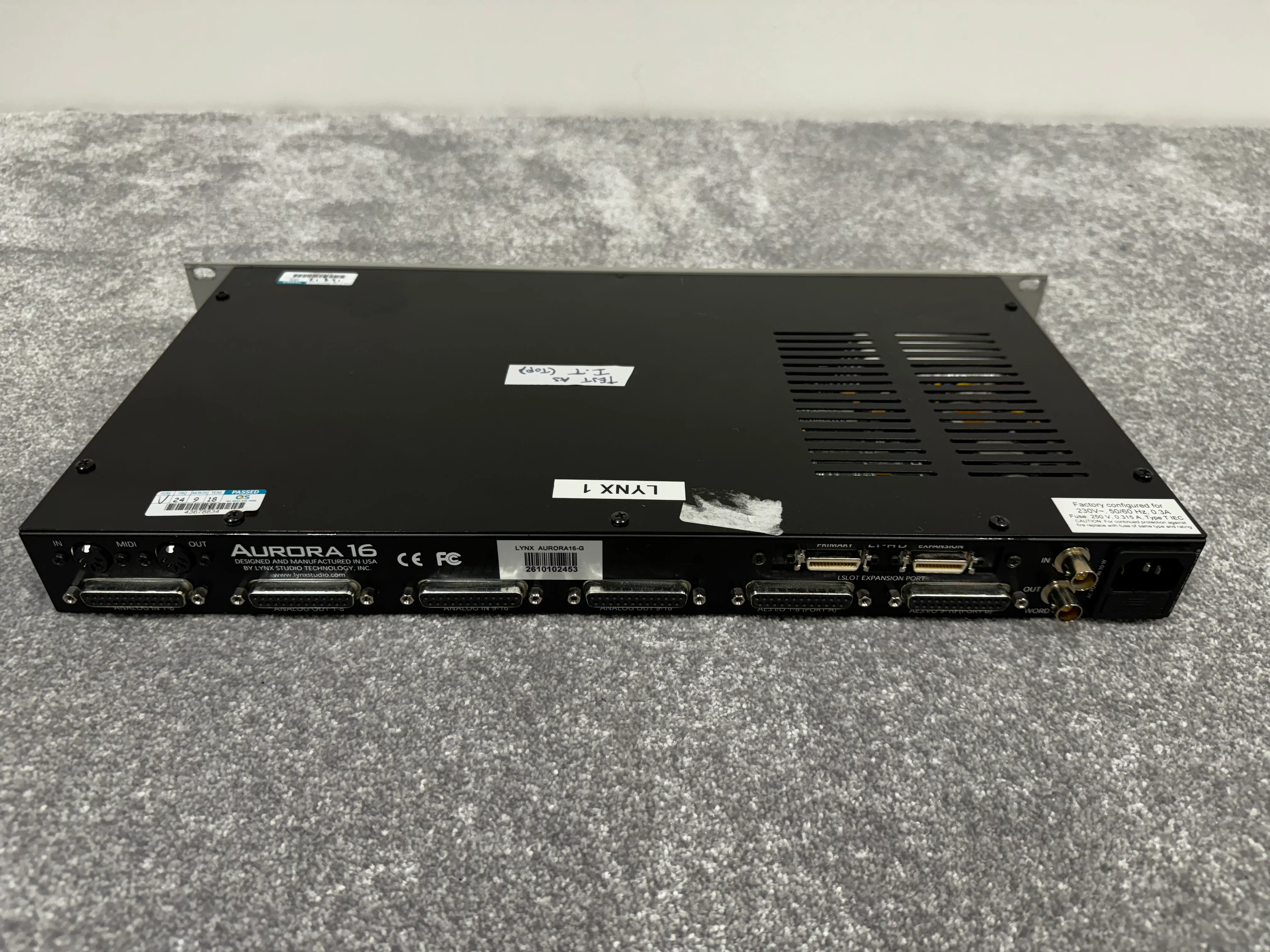 Lynx Aurora 16 AD / DA With HD Expansion Card Audio Interface - 16 Channels, HD Expansion - Very Good - Image 6