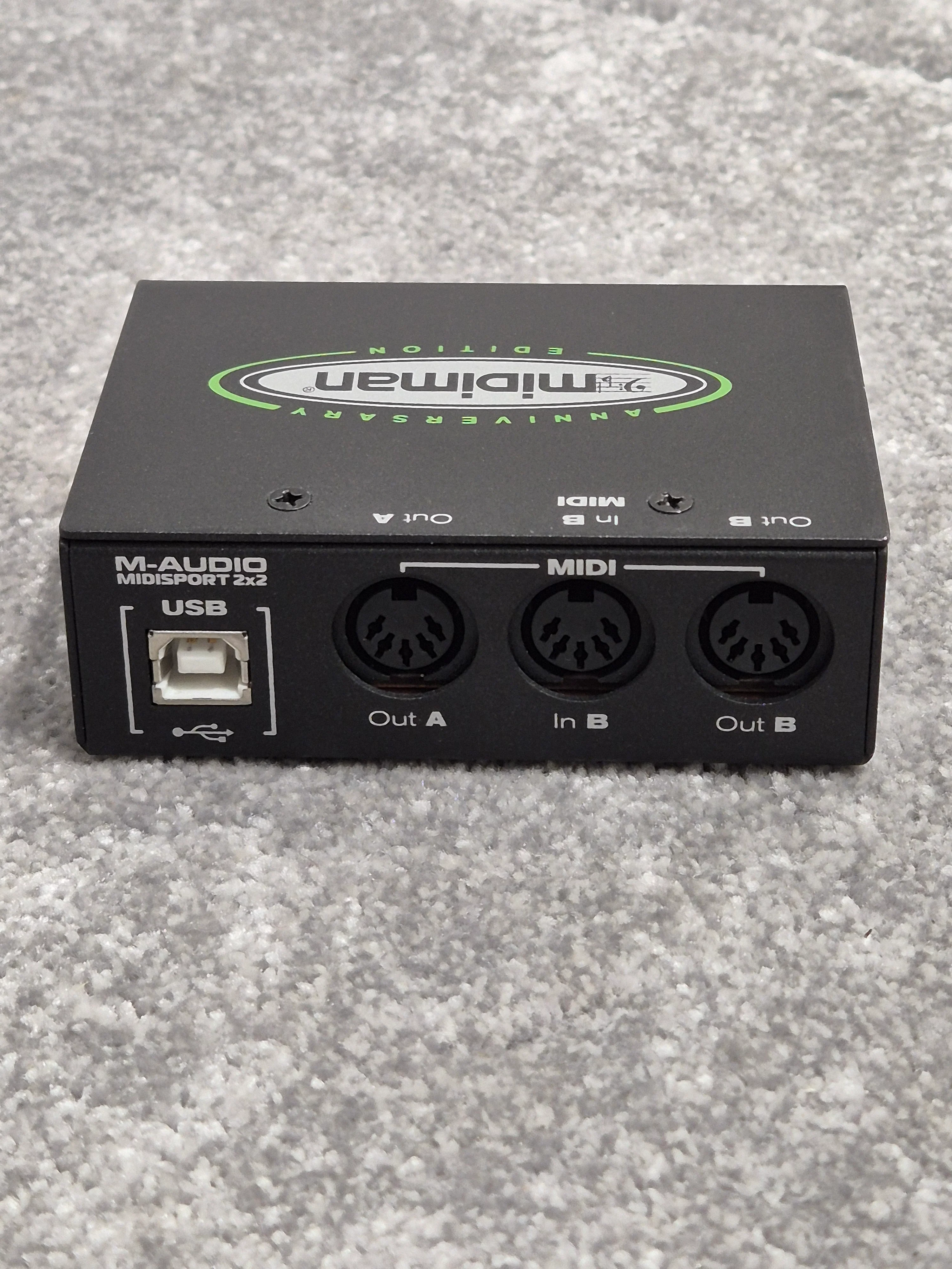 M-Audio Midisport 2x2 - MIDI Interface Device w/ Original Box - Image 3