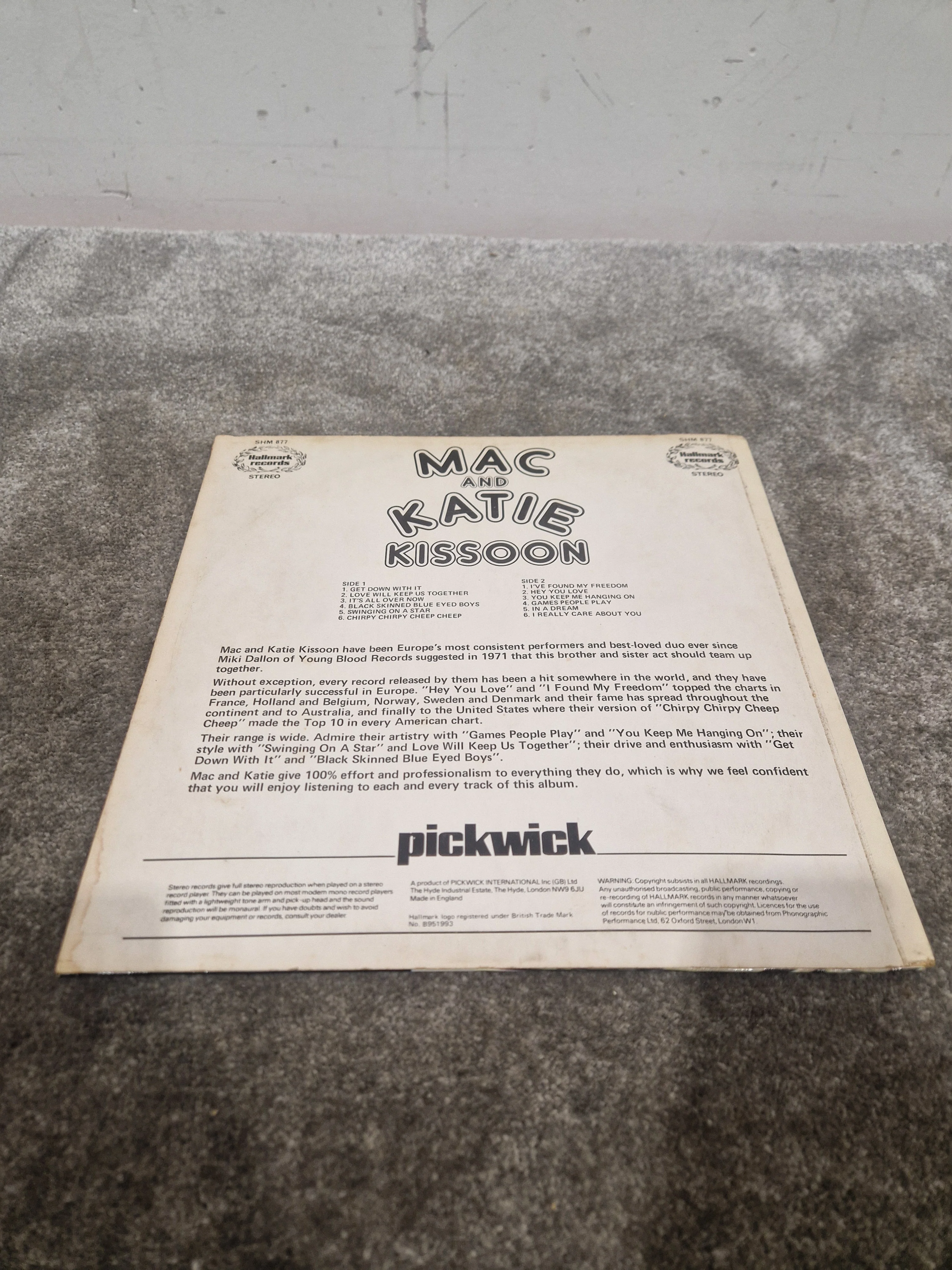 Mac And Katie Kissoon Vinyl – Record - Excellent - Image 7