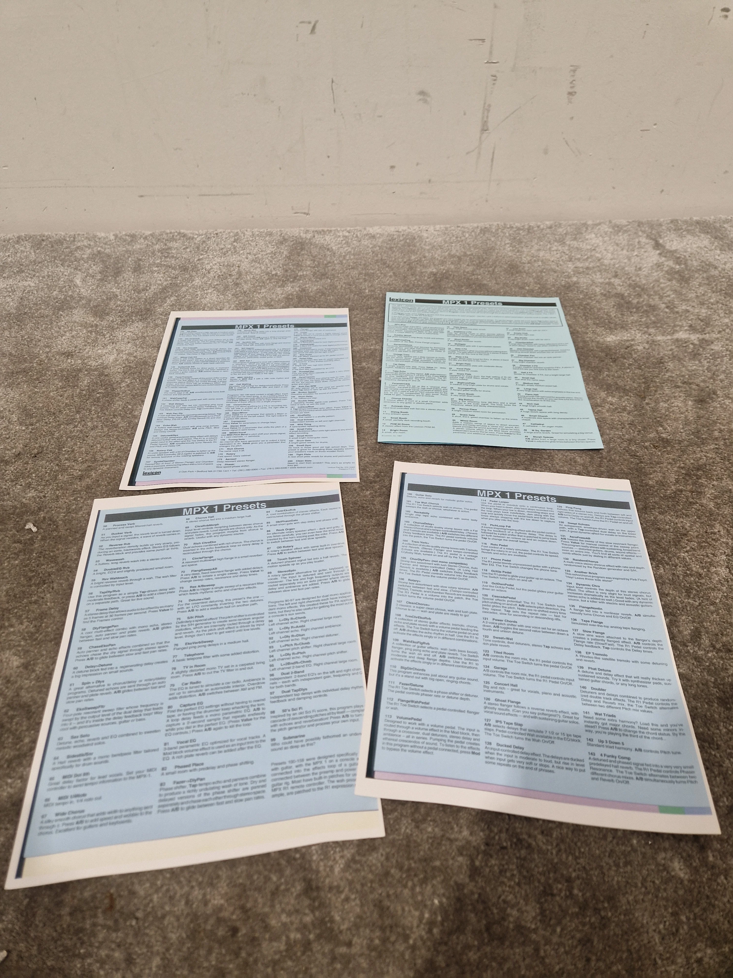 Lexicon MPX1 - Multi-Effects Processor - Excellent w/ Power Supply - Image 14