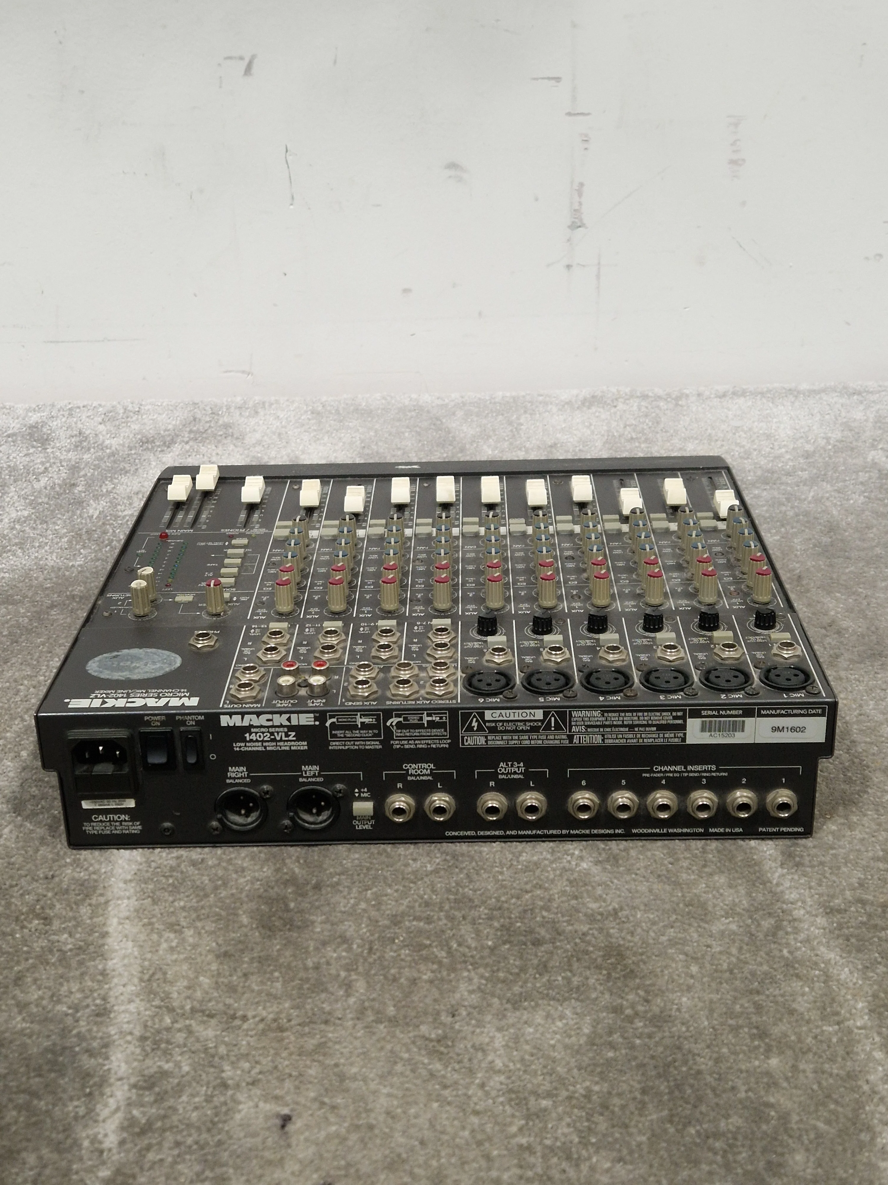 Mackie 1402VLZ Mixer - Compact 14-Channel - Good w/ Power Supply - Image 13