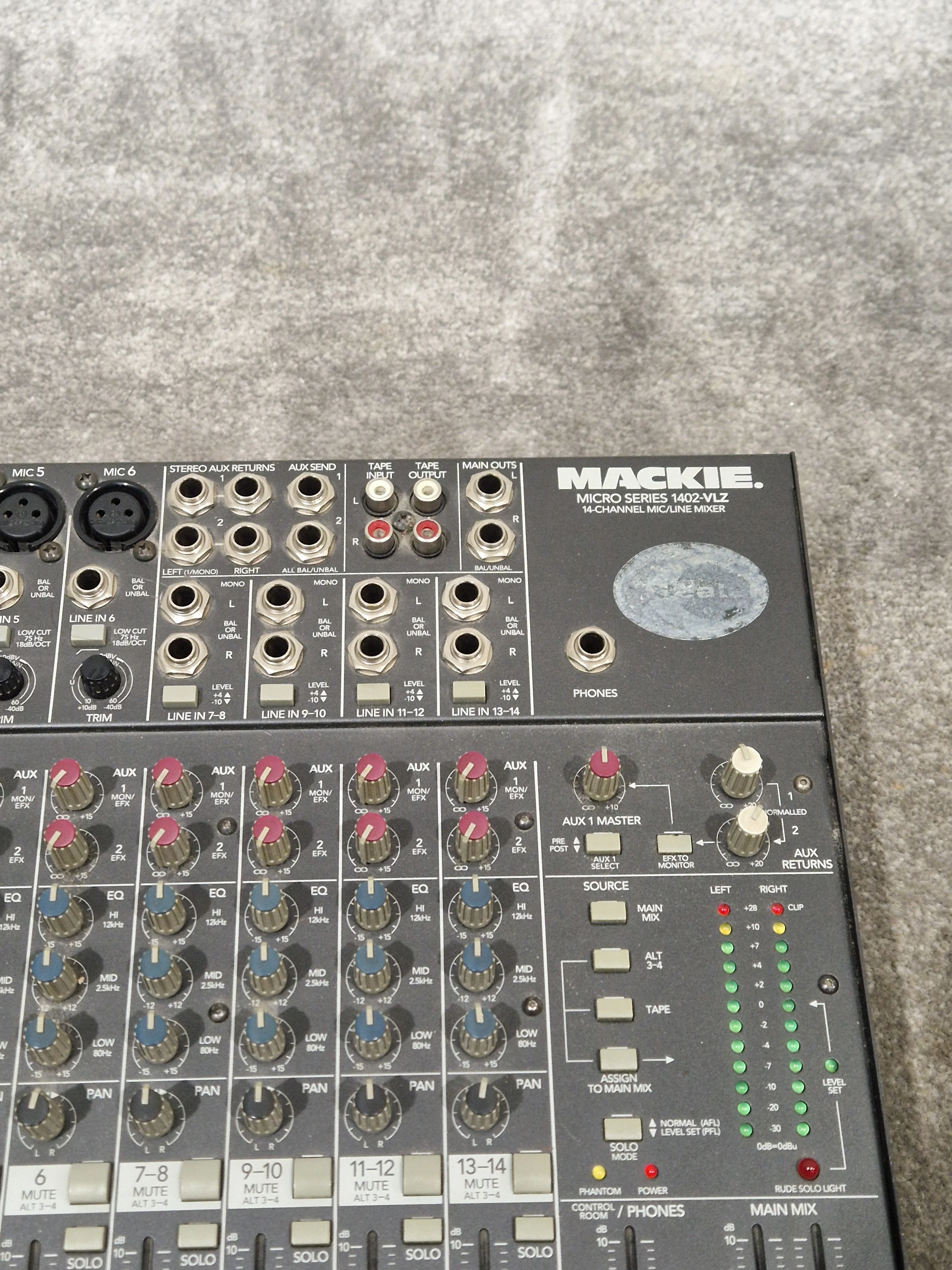 Mackie 1402VLZ Mixer - Compact 14-Channel - Good w/ Power Supply - Image 8