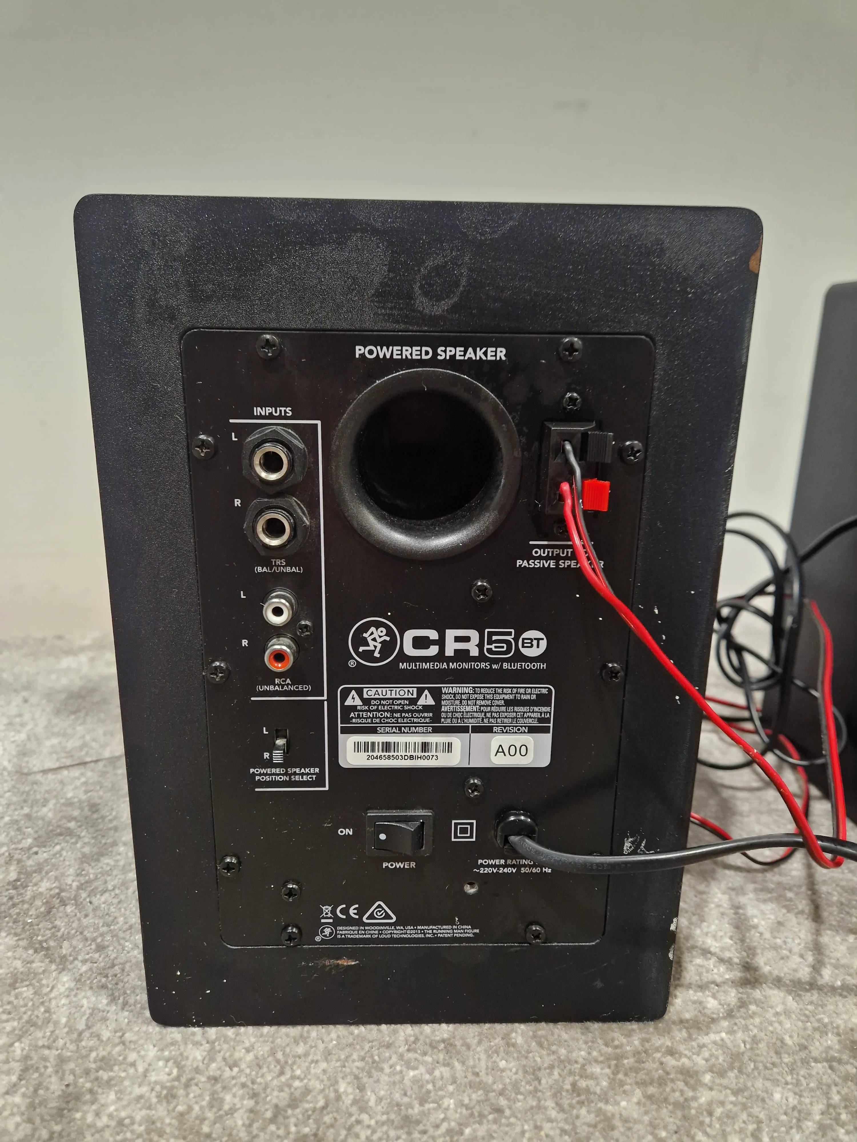 Mackie CR5BT Speakers - Black Speakers - Bluetooth Connectivity - Fair - Image 13