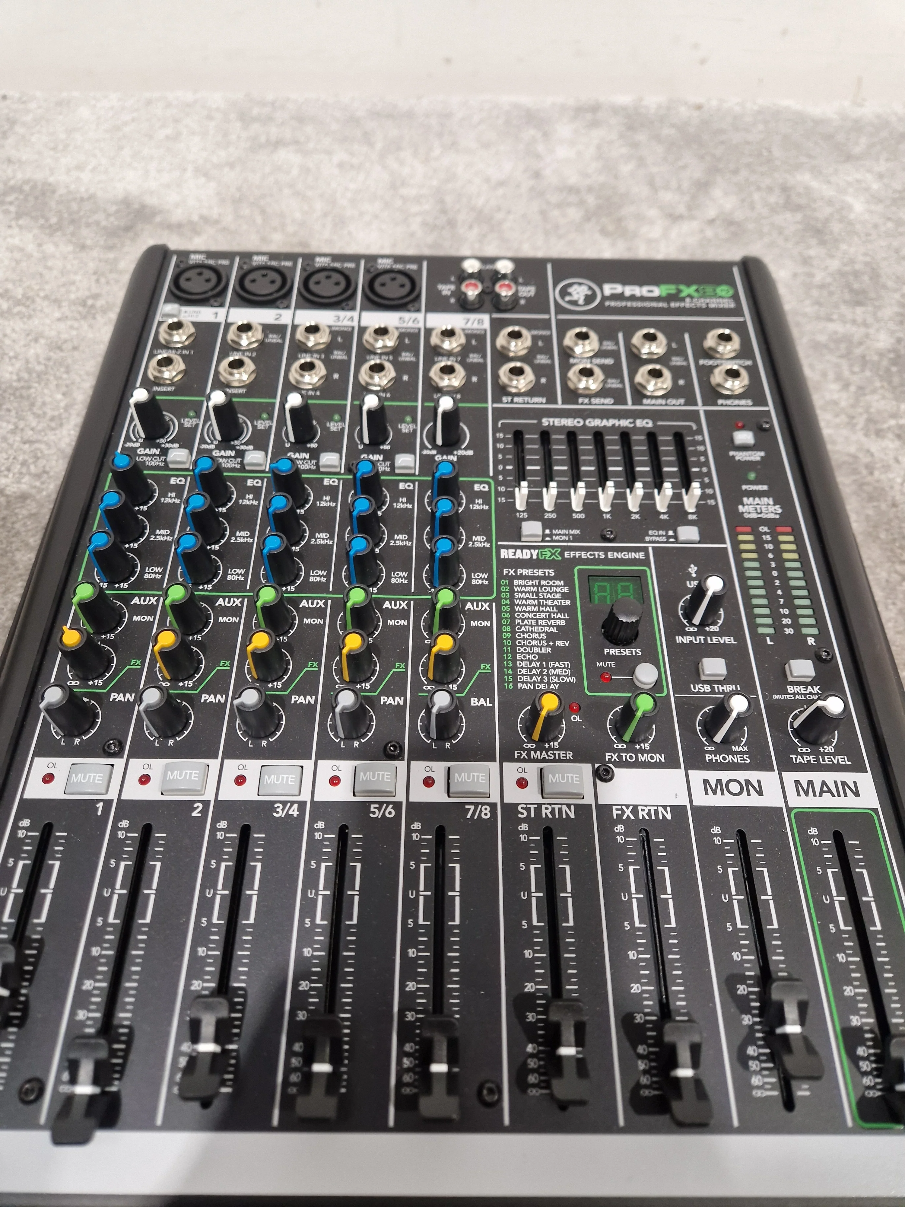 Mackie PROFX8 8-Channel Effects Mixer - Built-In Effects - Excellent w/ Original Box & Power Cable - Image 10