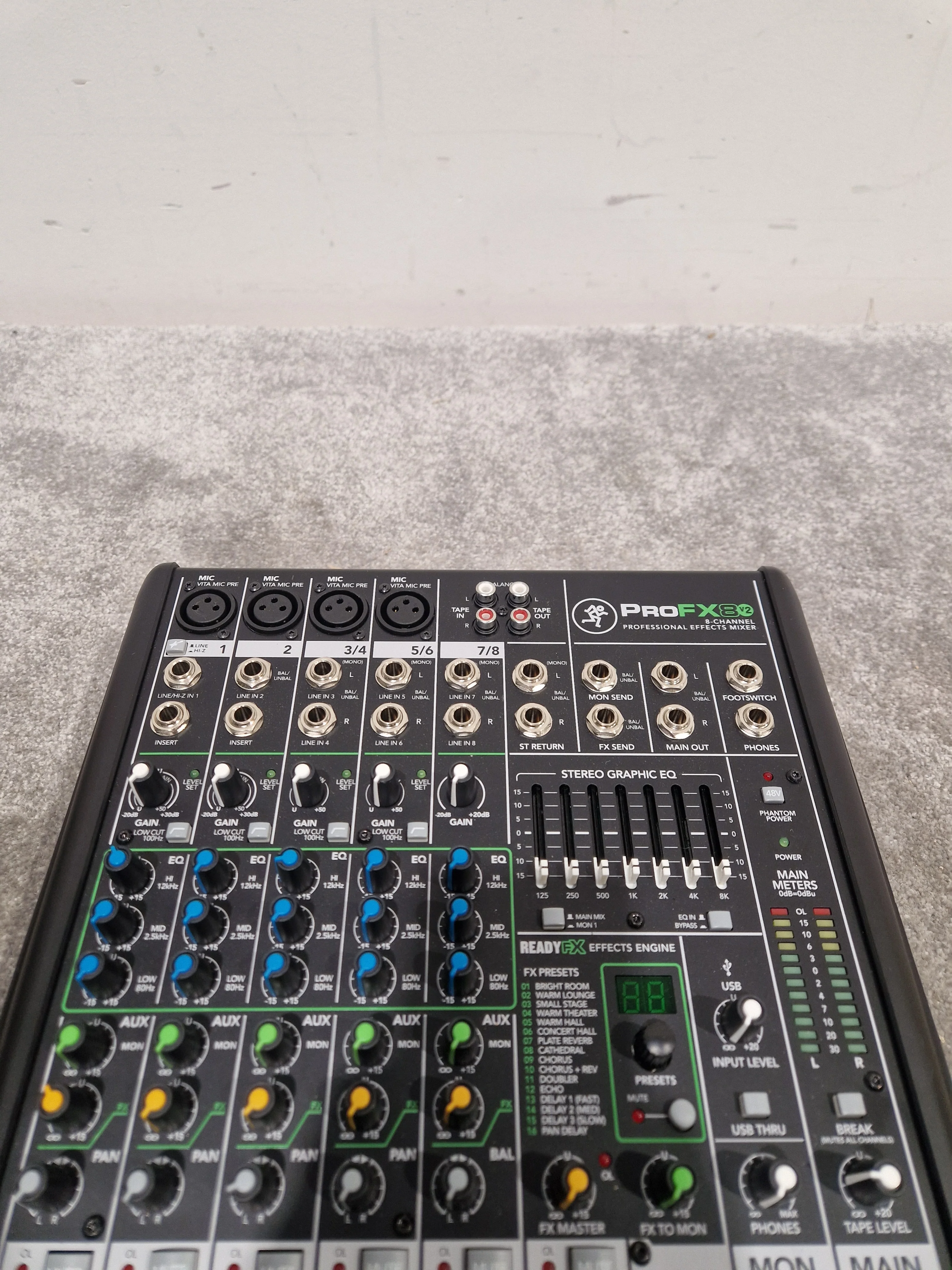 Mackie PROFX8 8-Channel Effects Mixer - Built-In Effects - Excellent w/ Original Box & Power Cable - Image 11