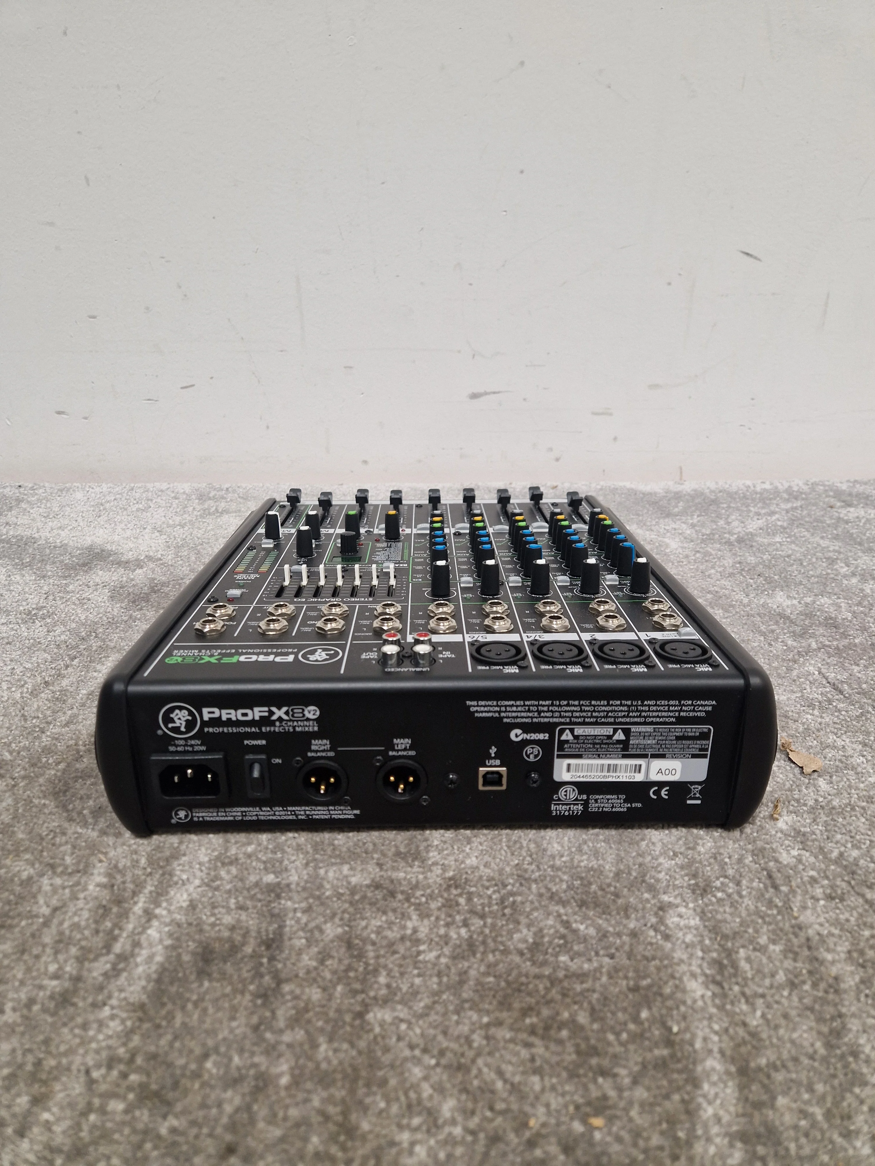 Mackie PROFX8 8-Channel Effects Mixer - Built-In Effects - Excellent w/ Original Box & Power Cable - Image 16
