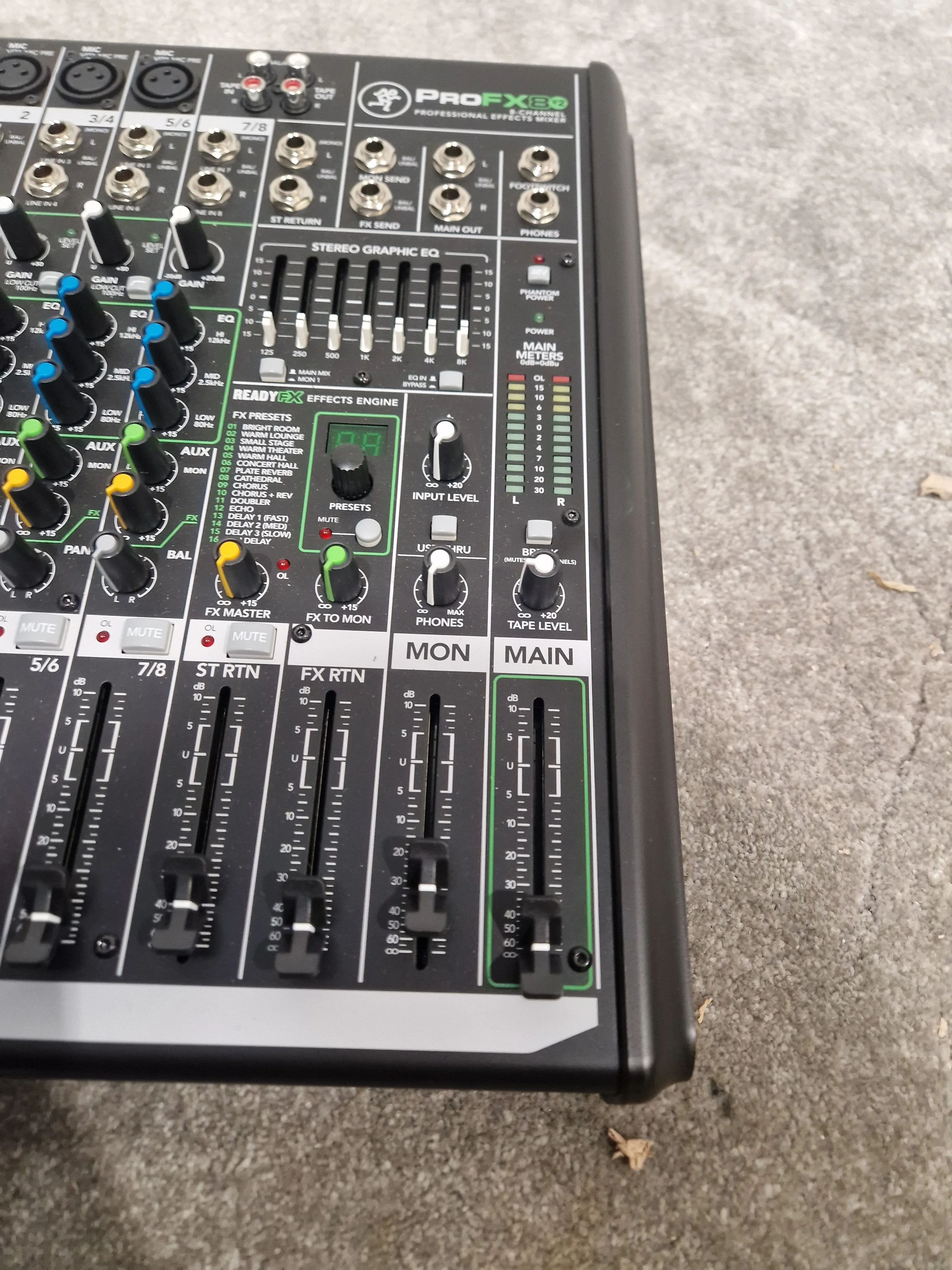 Mackie PROFX8 8-Channel Effects Mixer - Built-In Effects - Excellent w/ Original Box & Power Cable - Image 5