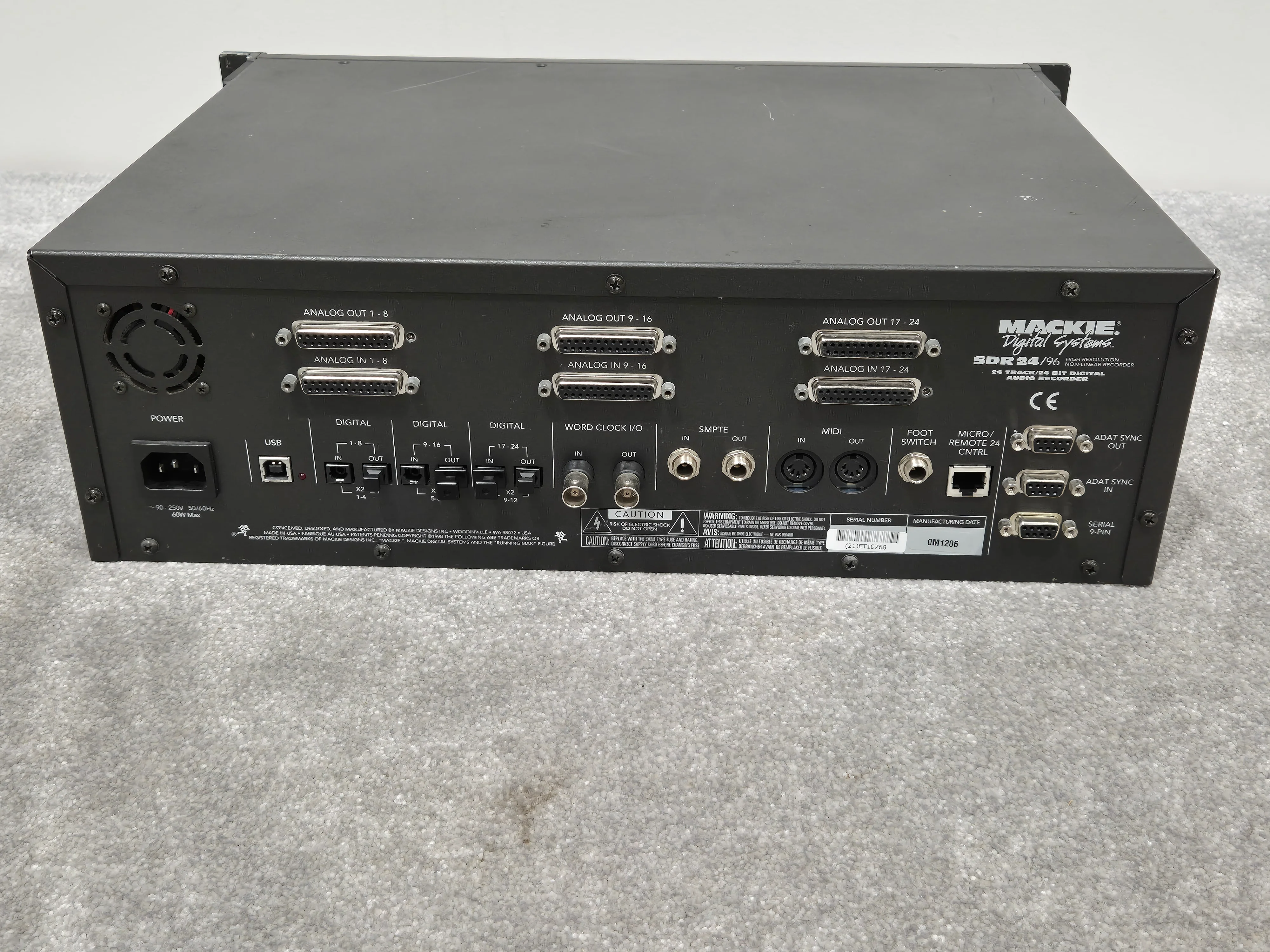 Mackie SDR24/96 - Hard Drive Recorder w/ Removable Media Case (Faulty Capacitor) - Image 17