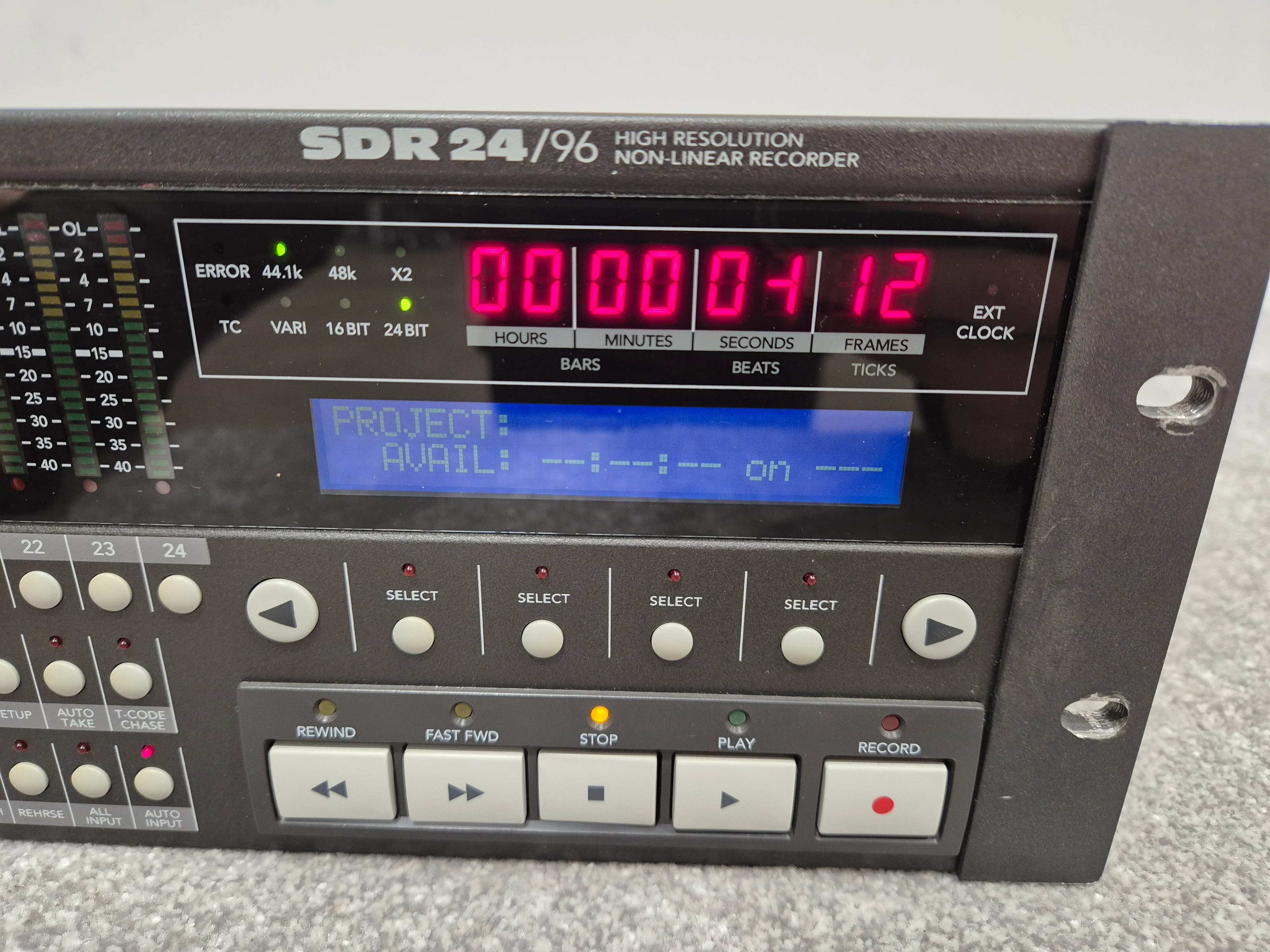 Mackie SDR24/96 - Hard Drive Recorder w/ Removable Media Case (Faulty Capacitor) - Image 3