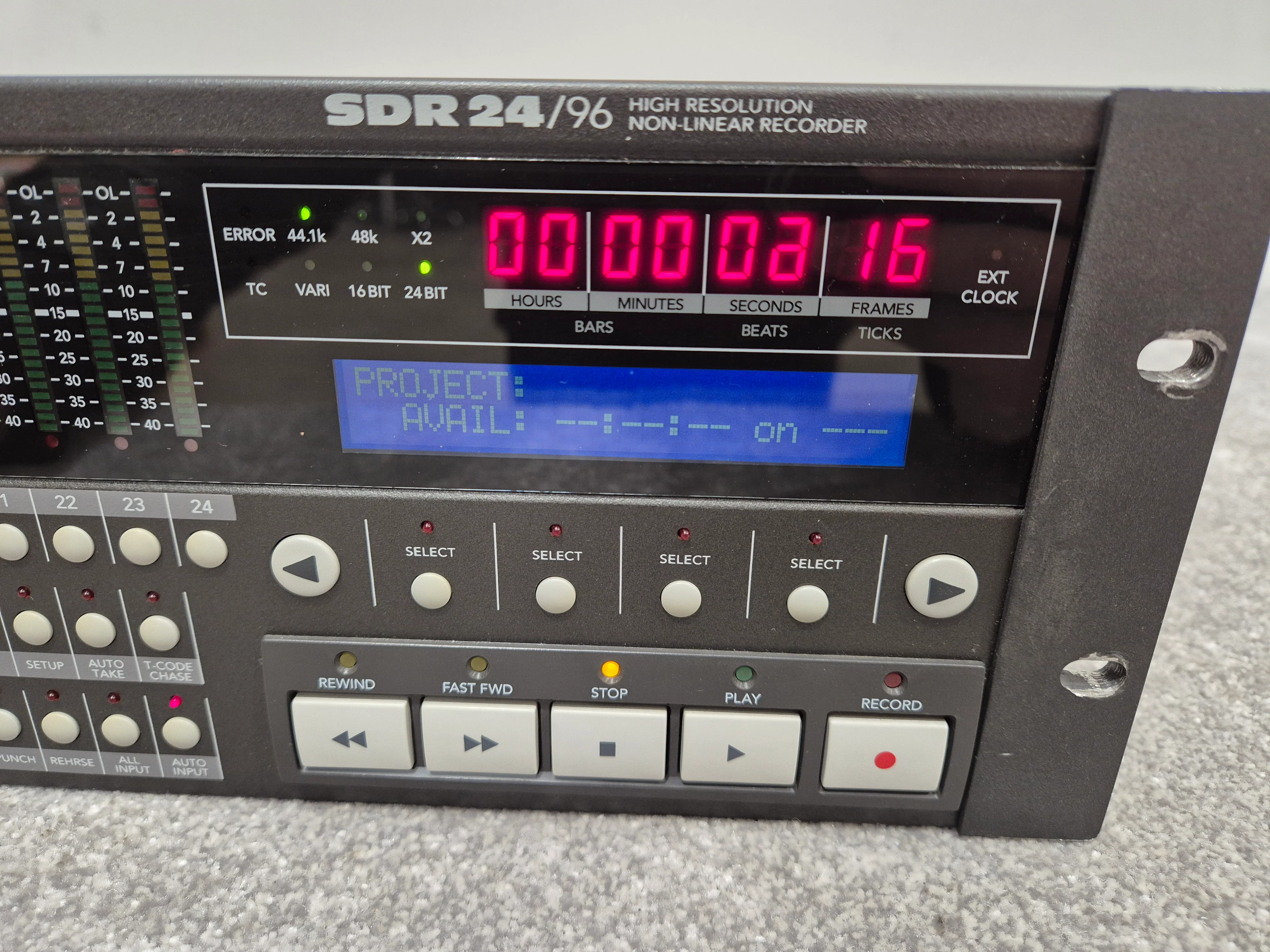 Mackie SDR24/96 - Hard Drive Recorder w/ Removable Media Case (Faulty Capacitor) - Image 5