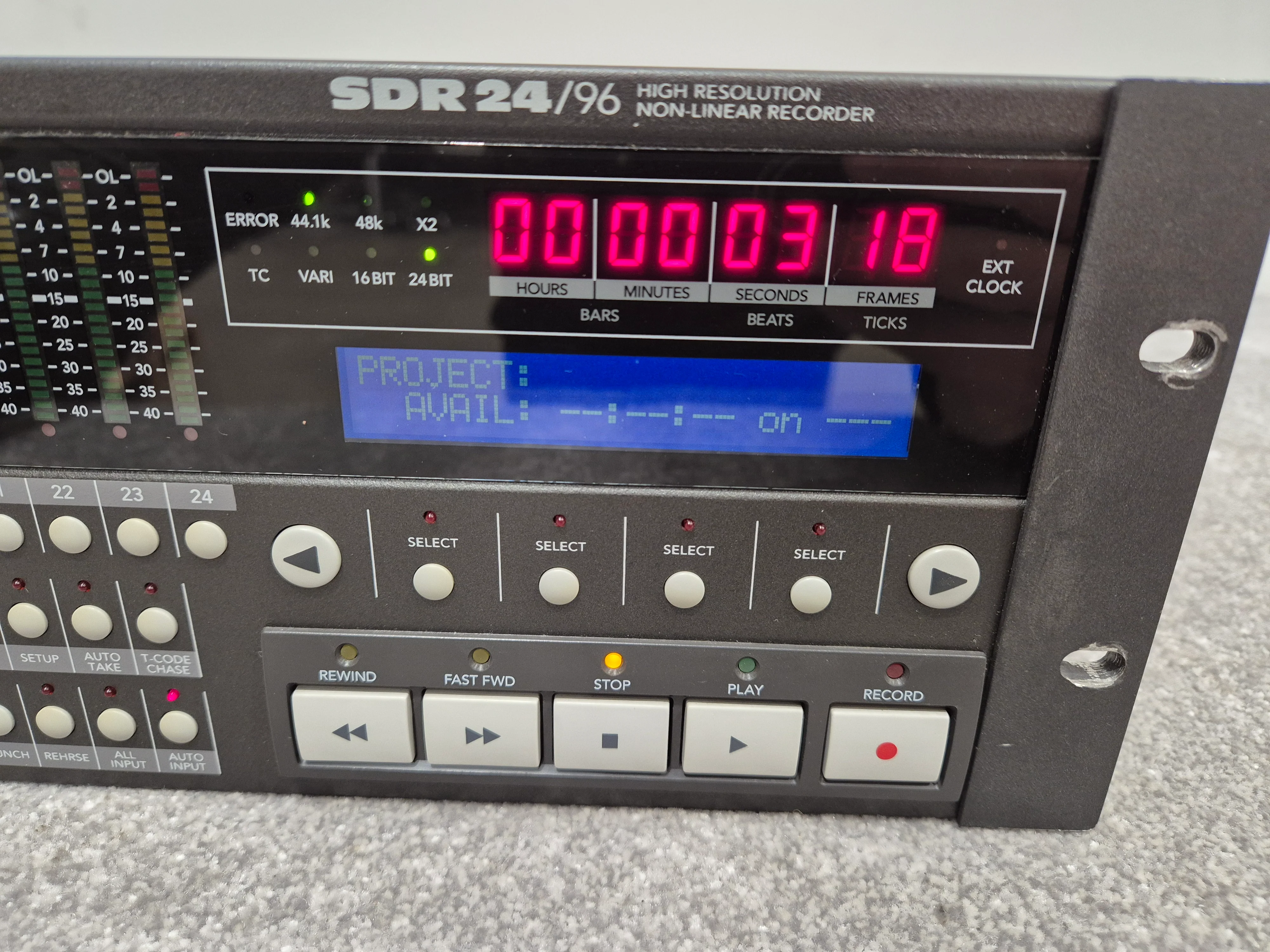 Mackie SDR24/96 - Hard Drive Recorder w/ Removable Media Case (Faulty Capacitor) - Image 7