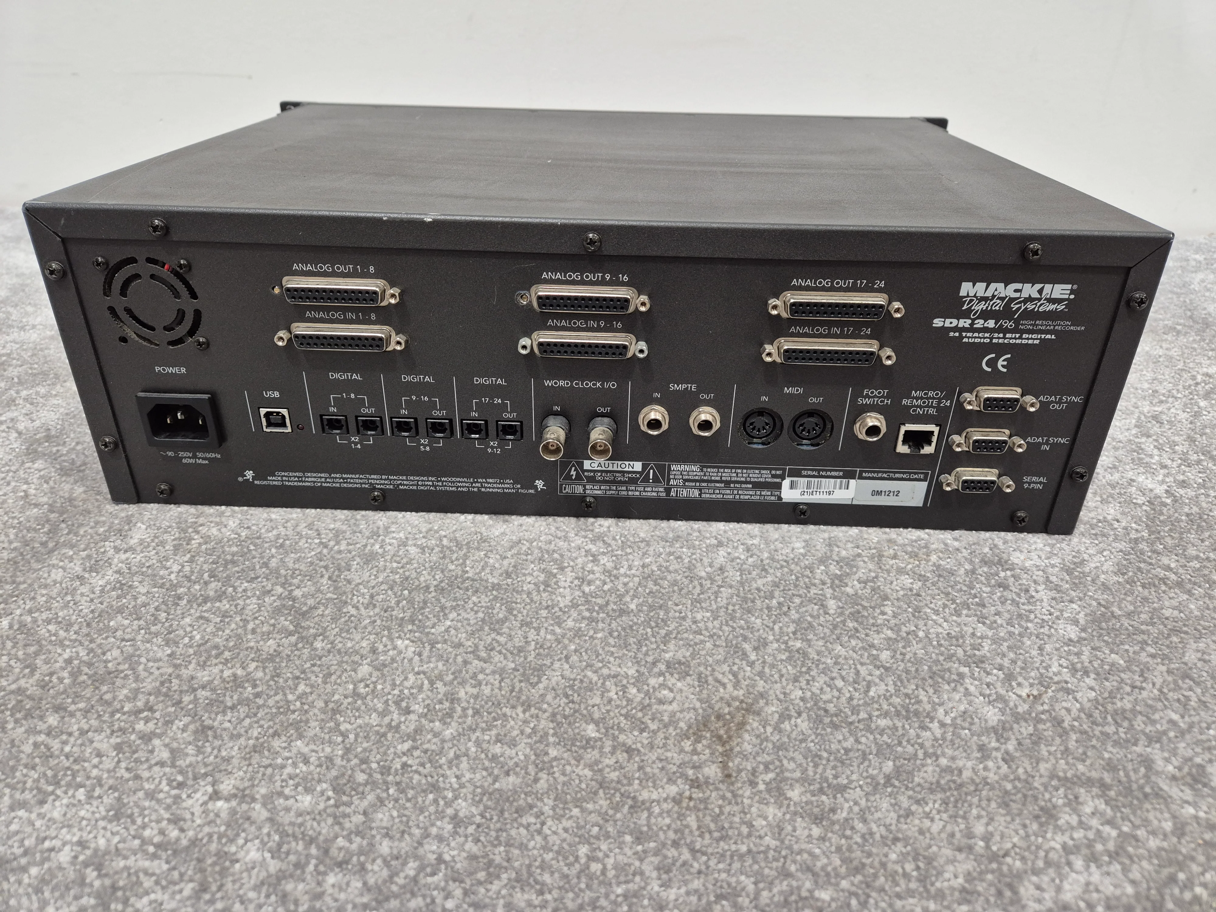 Mackie SDR24/96 - Hard Drive Recorder w/ Removable Hard Drive - Image 8