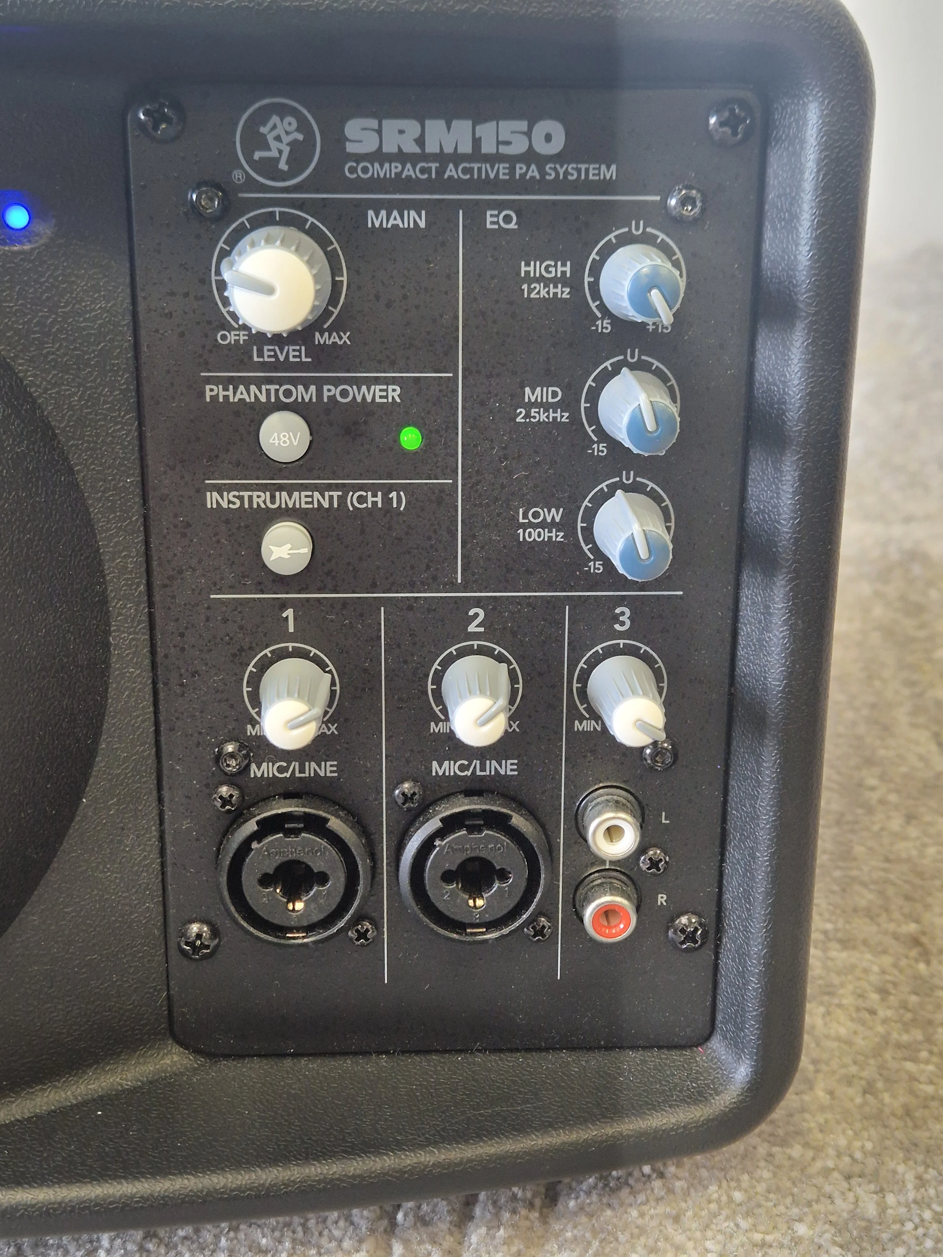 Mackie SRM150 Compact PA System  w/ Soft Case - 150W, 3-Channel Mixer - Mint - Image 2