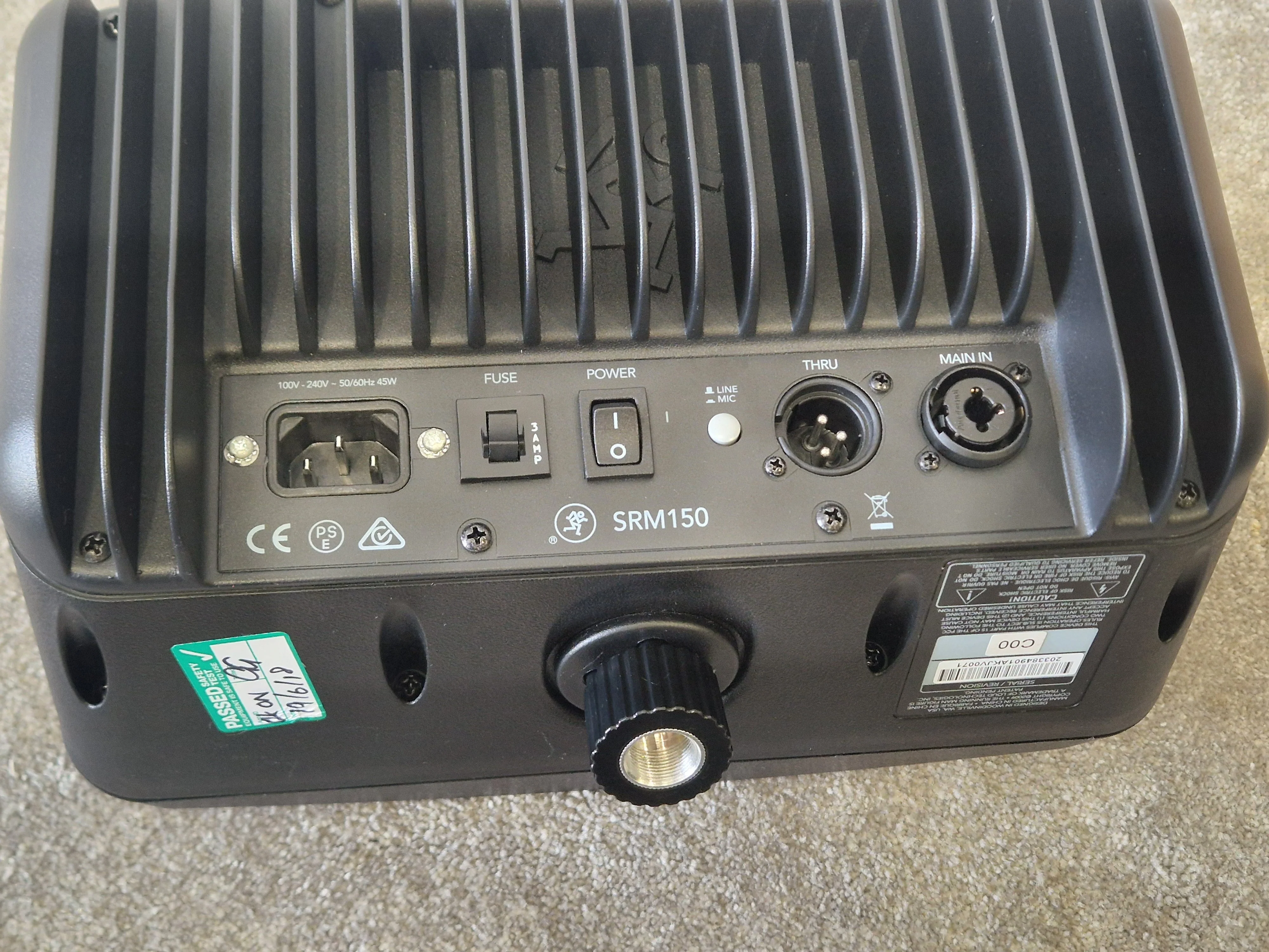 Mackie SRM150 Compact PA System  w/ Soft Case - 150W, 3-Channel Mixer - Mint - Image 5