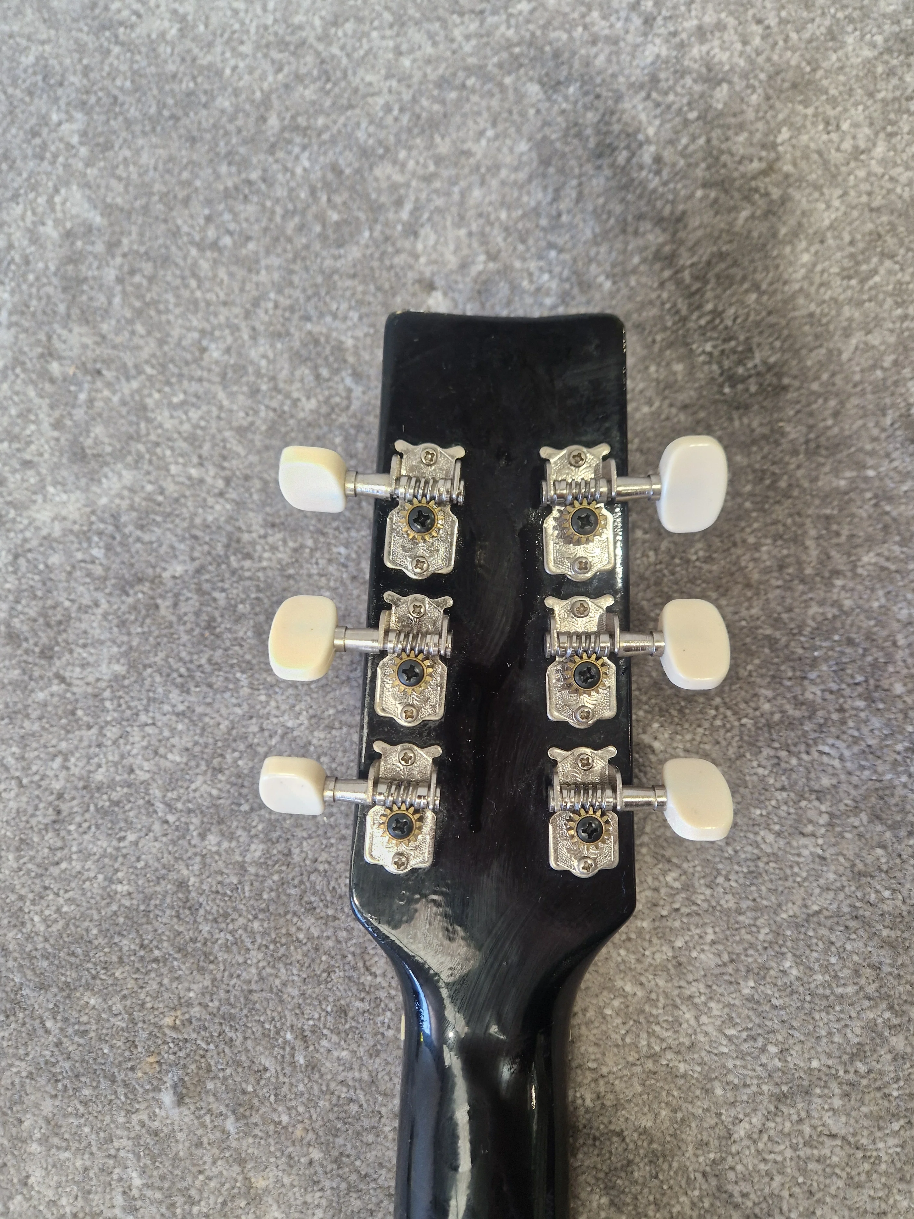 Madina Acoustic Guitar - Black, 3/4 Size, Solid Top - Very Good - Image 14