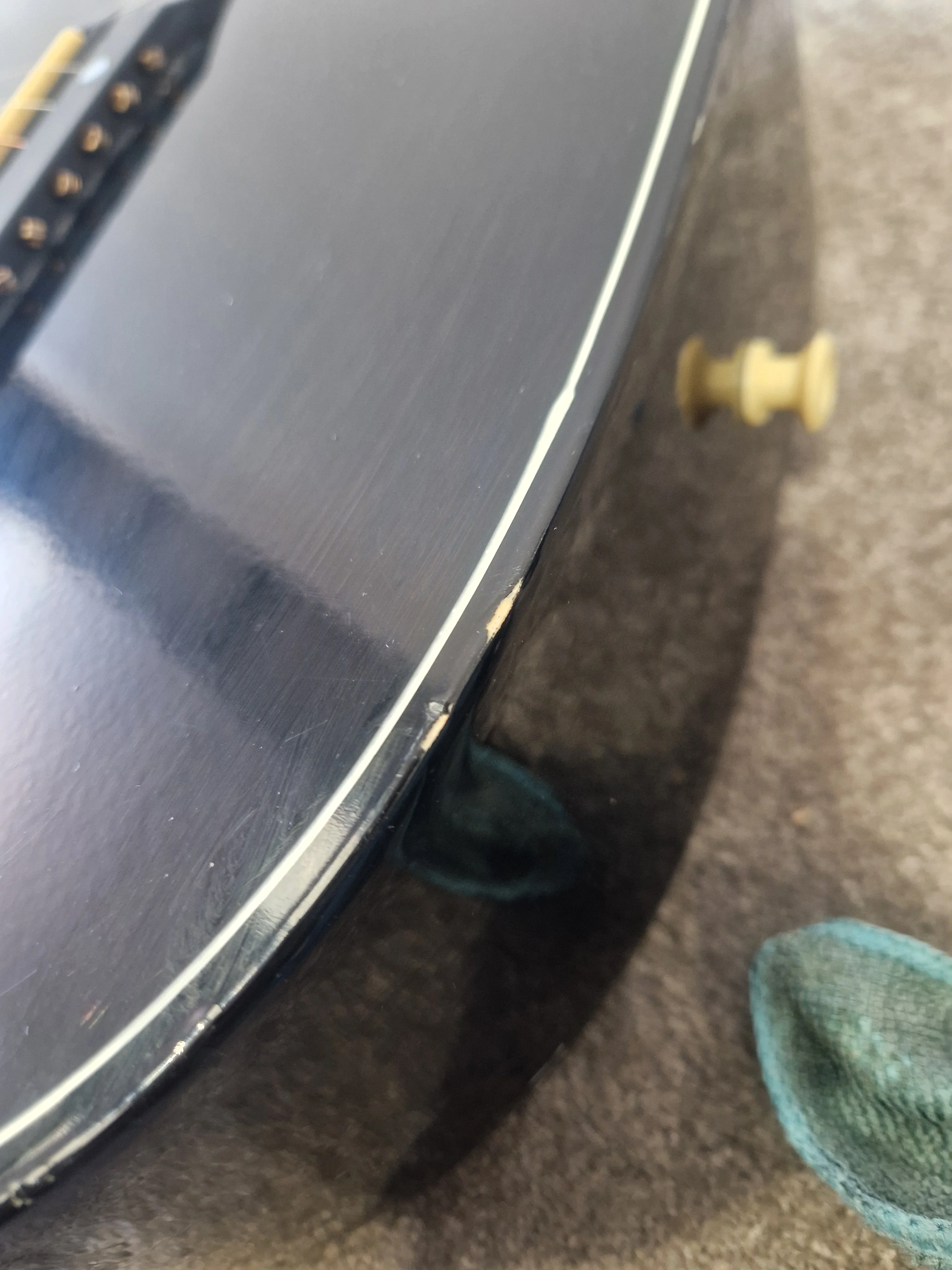 Madina Acoustic Guitar - Black, 3/4 Size, Solid Top - Very Good - Image 5