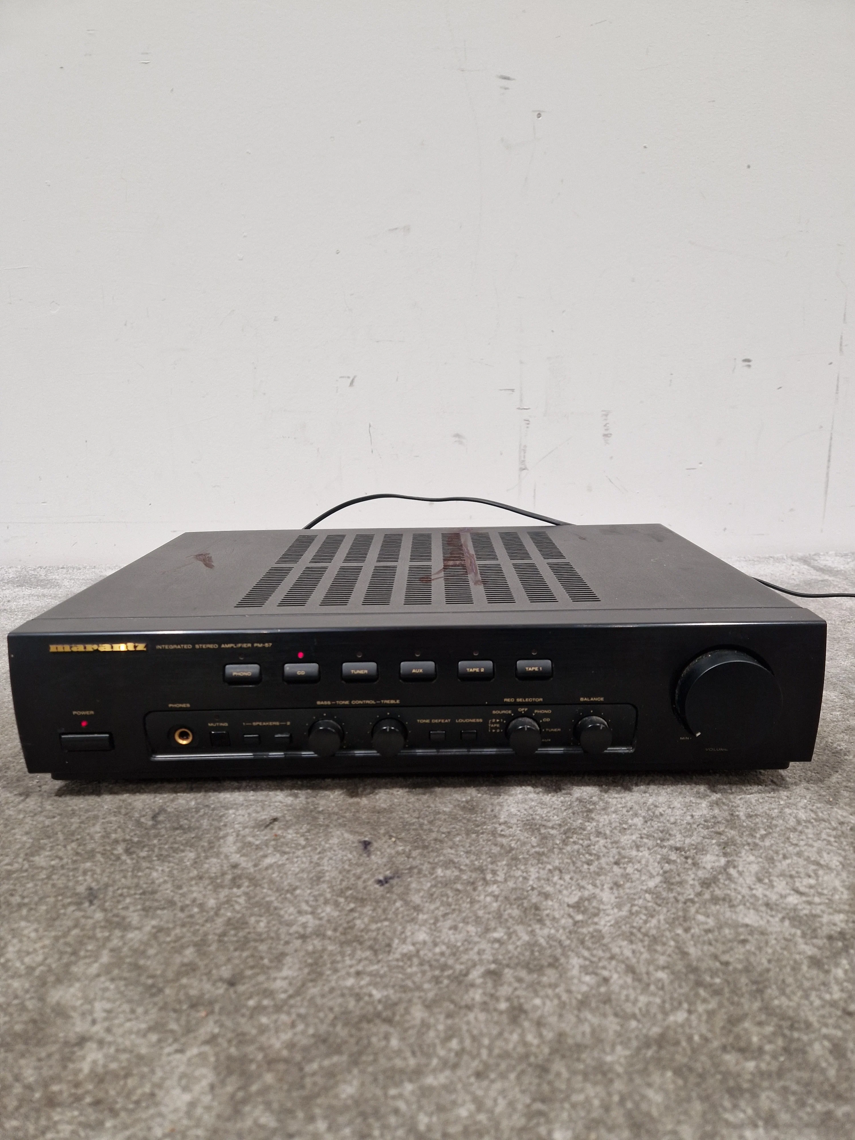 Marantz Amplifier PM- 57 - Stereo Integrated Amplifier - Good w/ Power Supply & Remote - Image 4