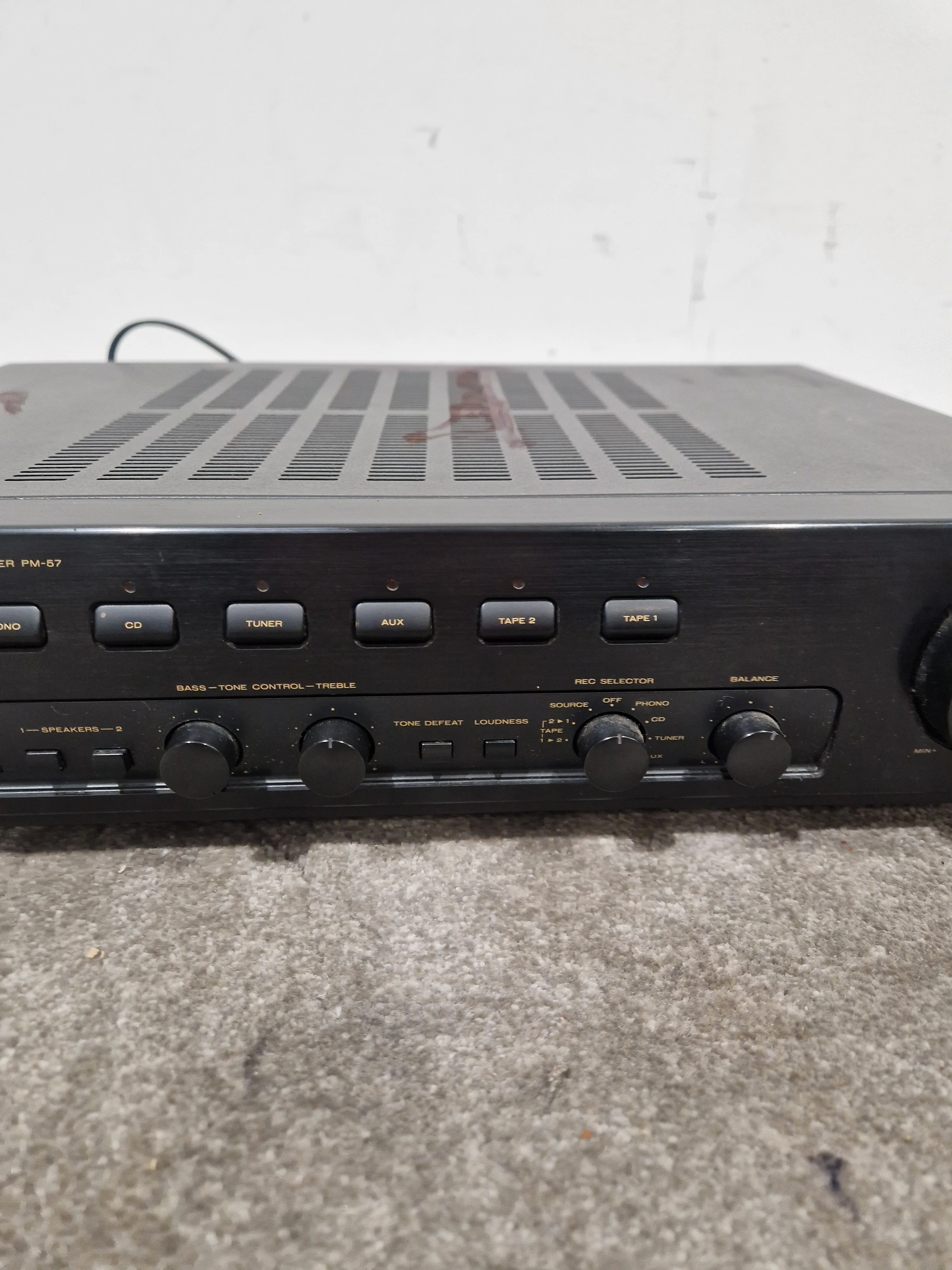 Marantz Amplifier PM- 57 - Stereo Integrated Amplifier - Good w/ Power Supply & Remote - Image 5
