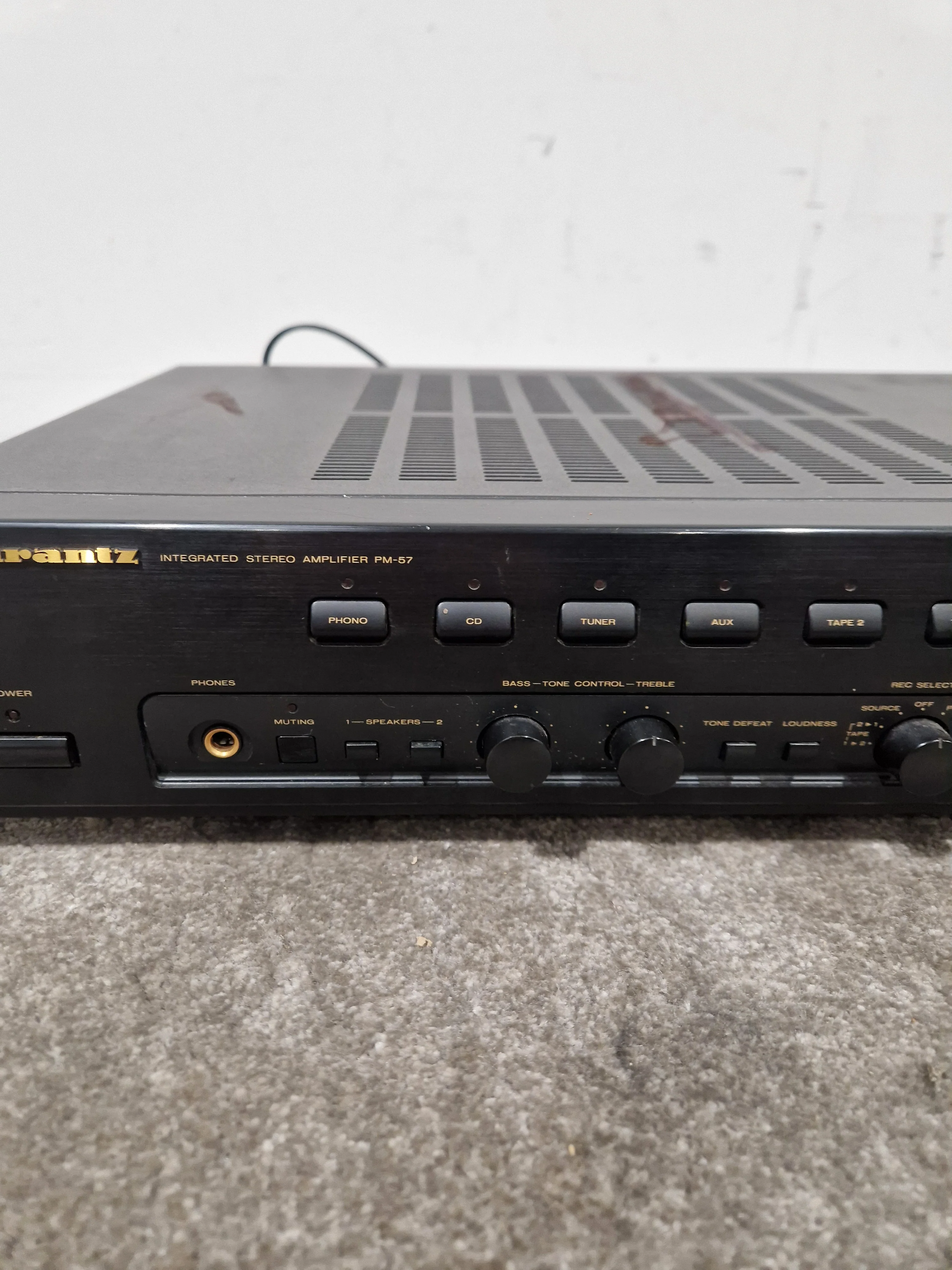 Marantz Amplifier PM- 57 - Stereo Integrated Amplifier - Good w/ Power Supply & Remote - Image 6