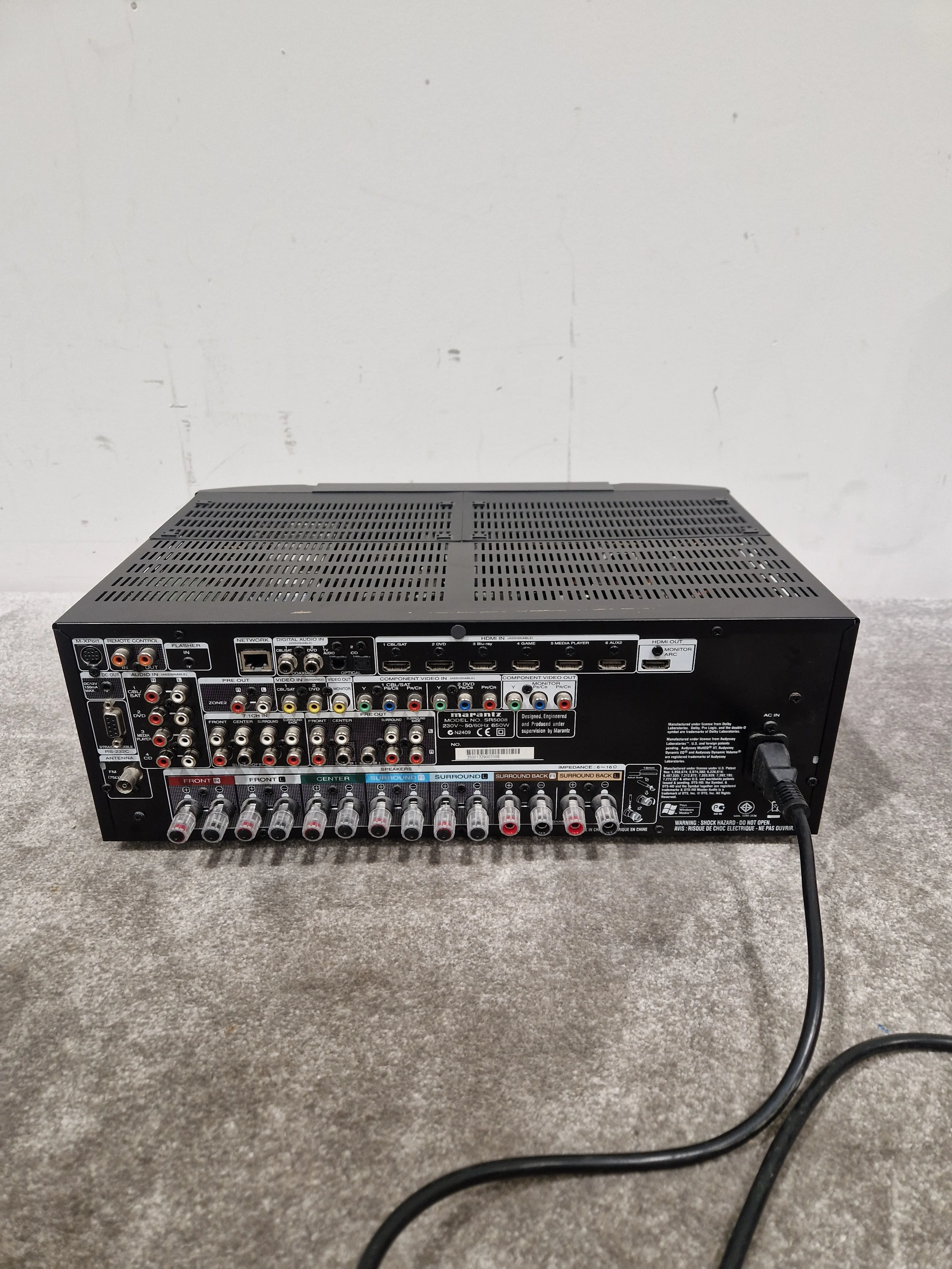 Marantz AV Receiver SR5008. - 7.2 Channel Surround Sound - Excellent w/ Power Supply - Image 10