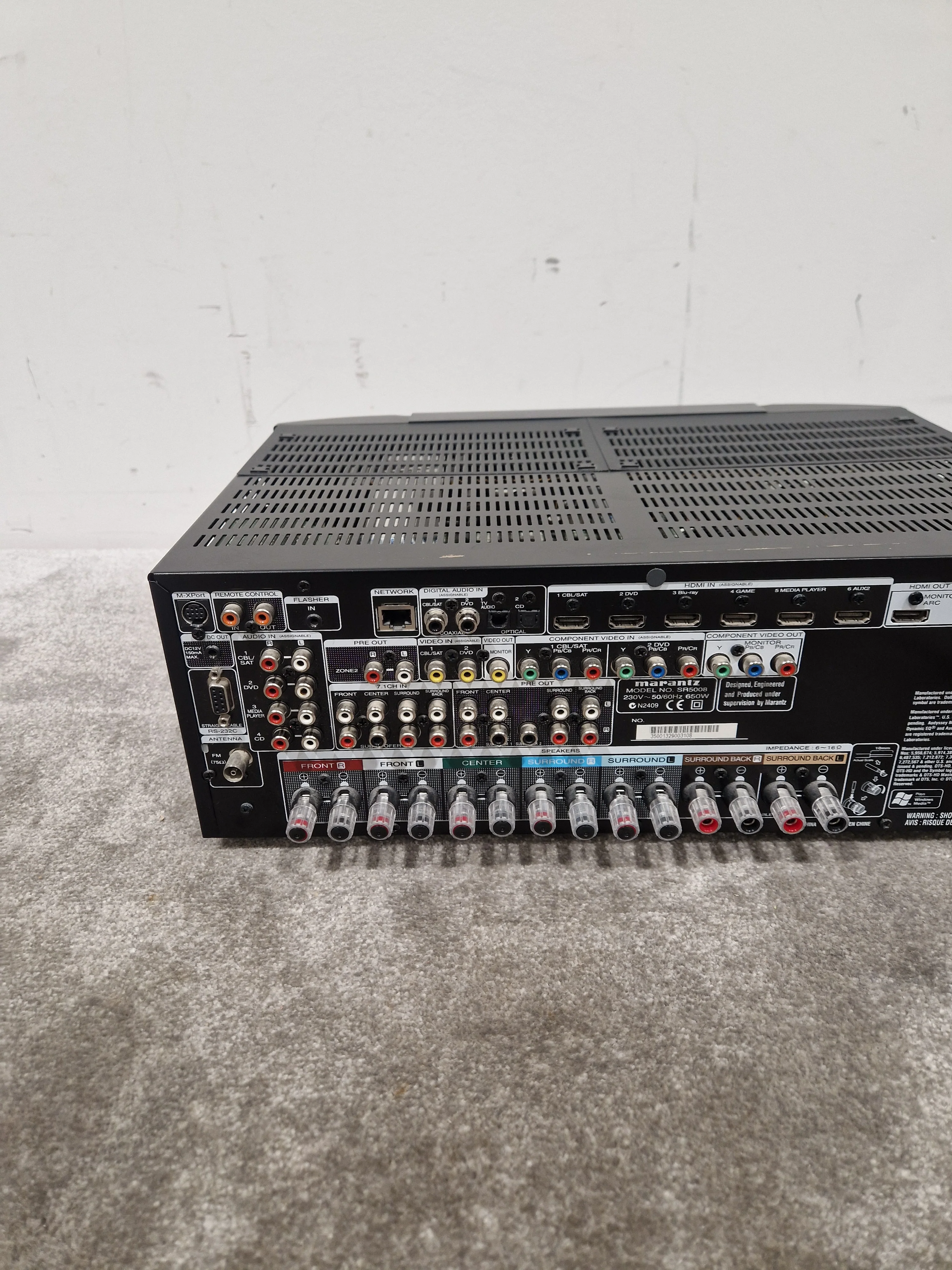 Marantz AV Receiver SR5008. - 7.2 Channel Surround Sound - Excellent w/ Power Supply - Image 8