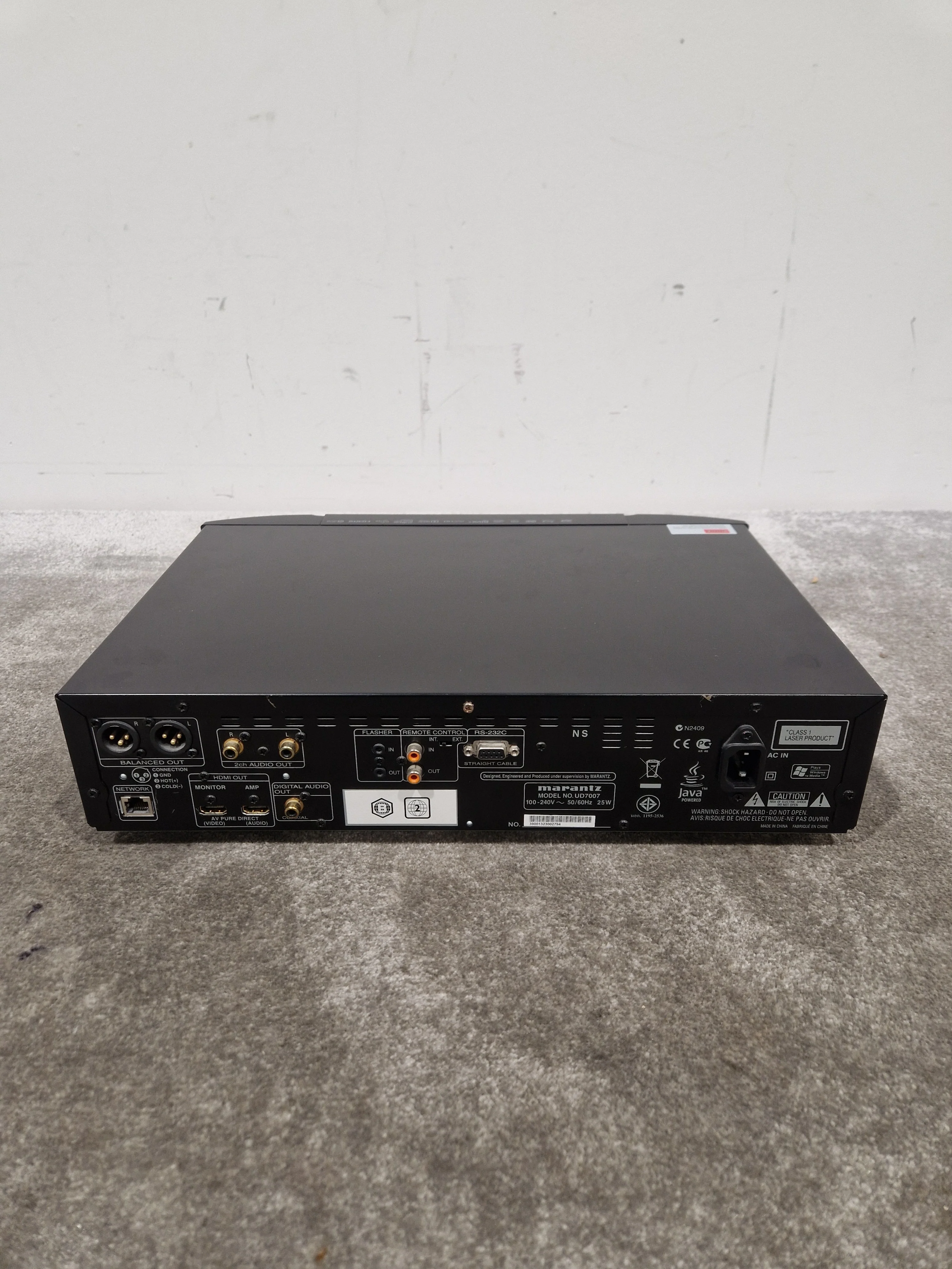 Marantz Blue Ray Player. UD7007 - Audiophile Quality Playback - Fair w/ Power Supply & Remote & cables - Image 10