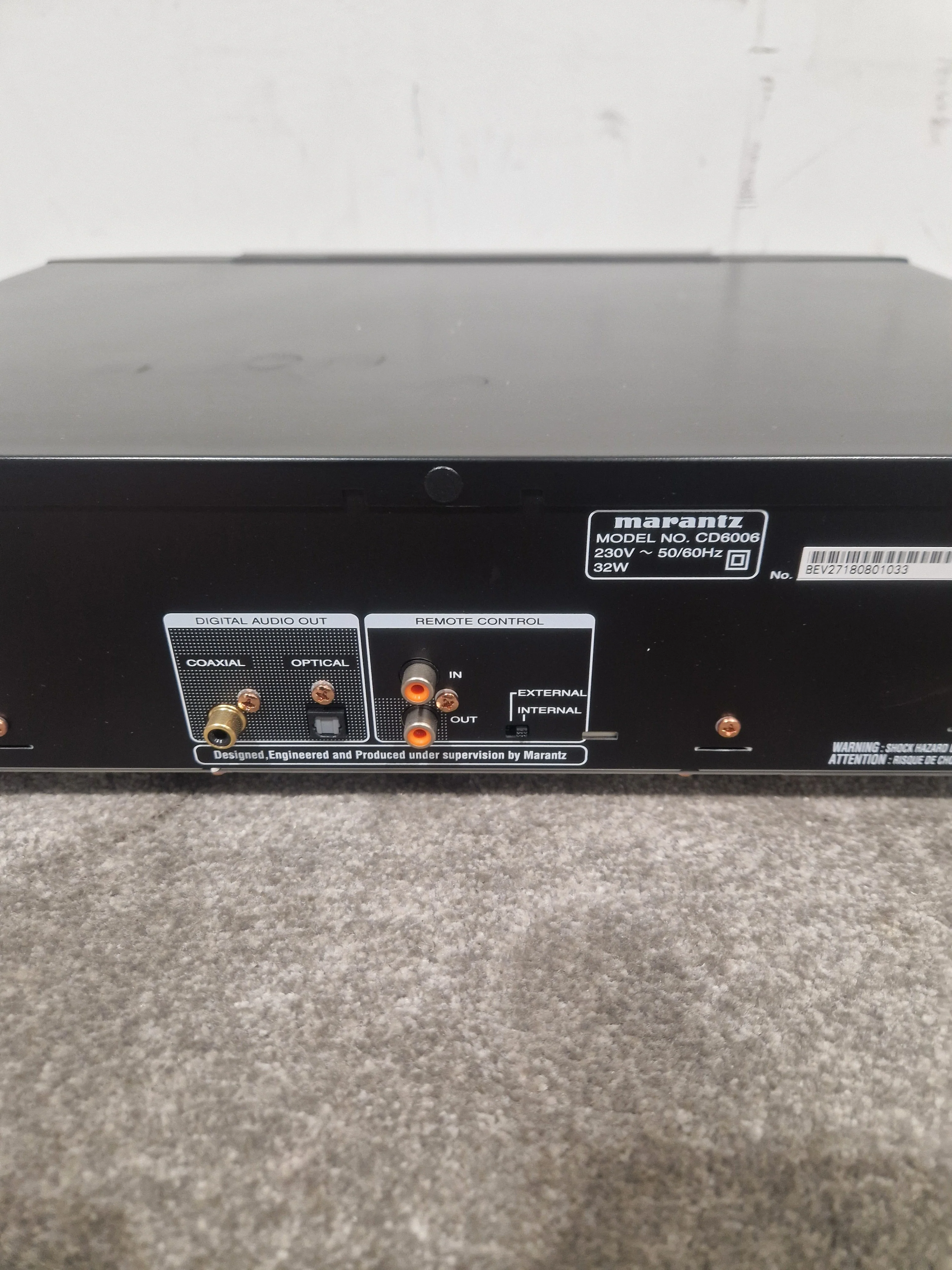 Marantz CD-6006 - Audiophile CD Player - Excellent w/ Original Box & Power Supply & Remote - Image 10