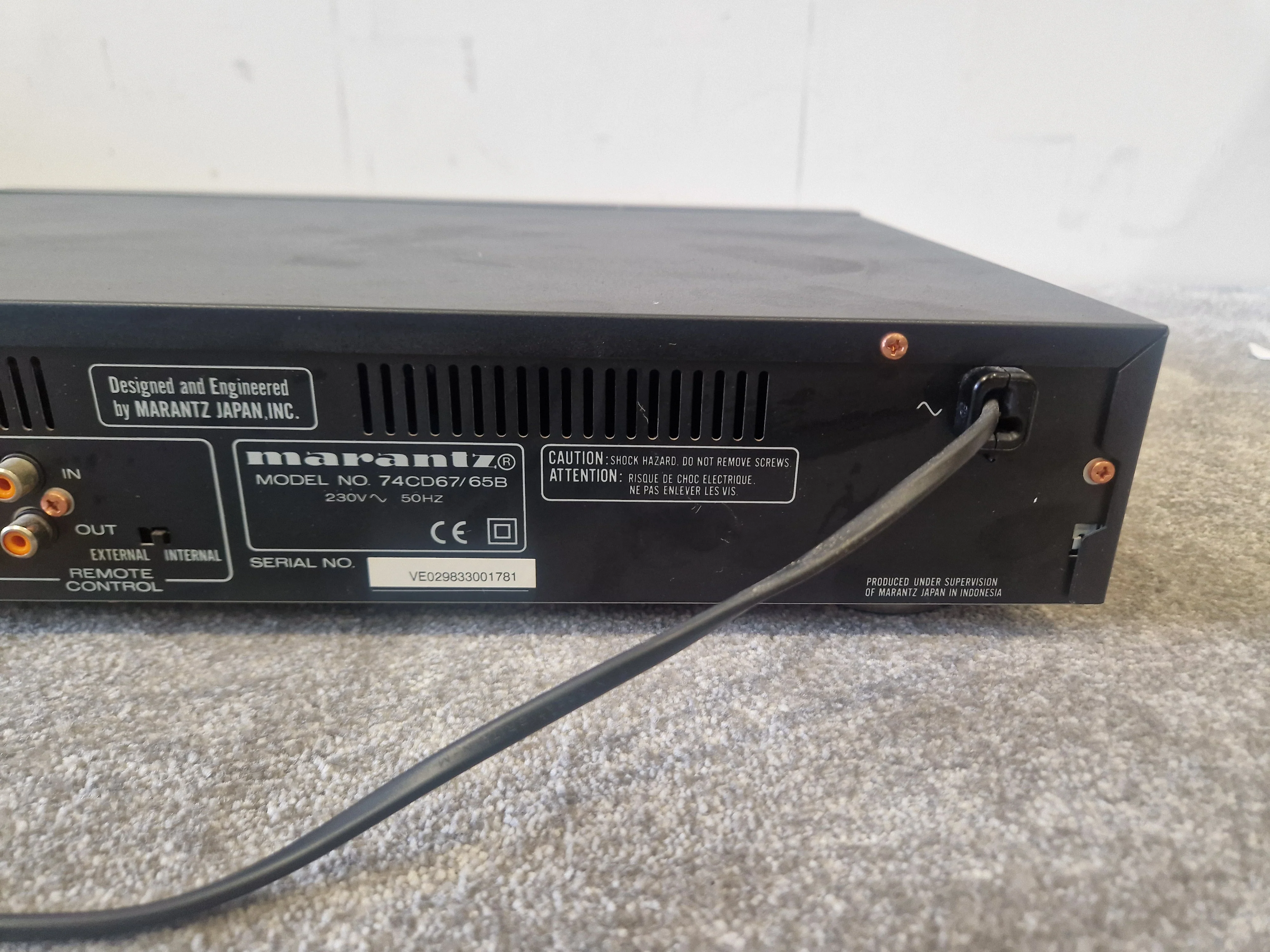 Marantz CD-67 MkII Original SE – CD Player – Excellent w/ Original Box - Image 8