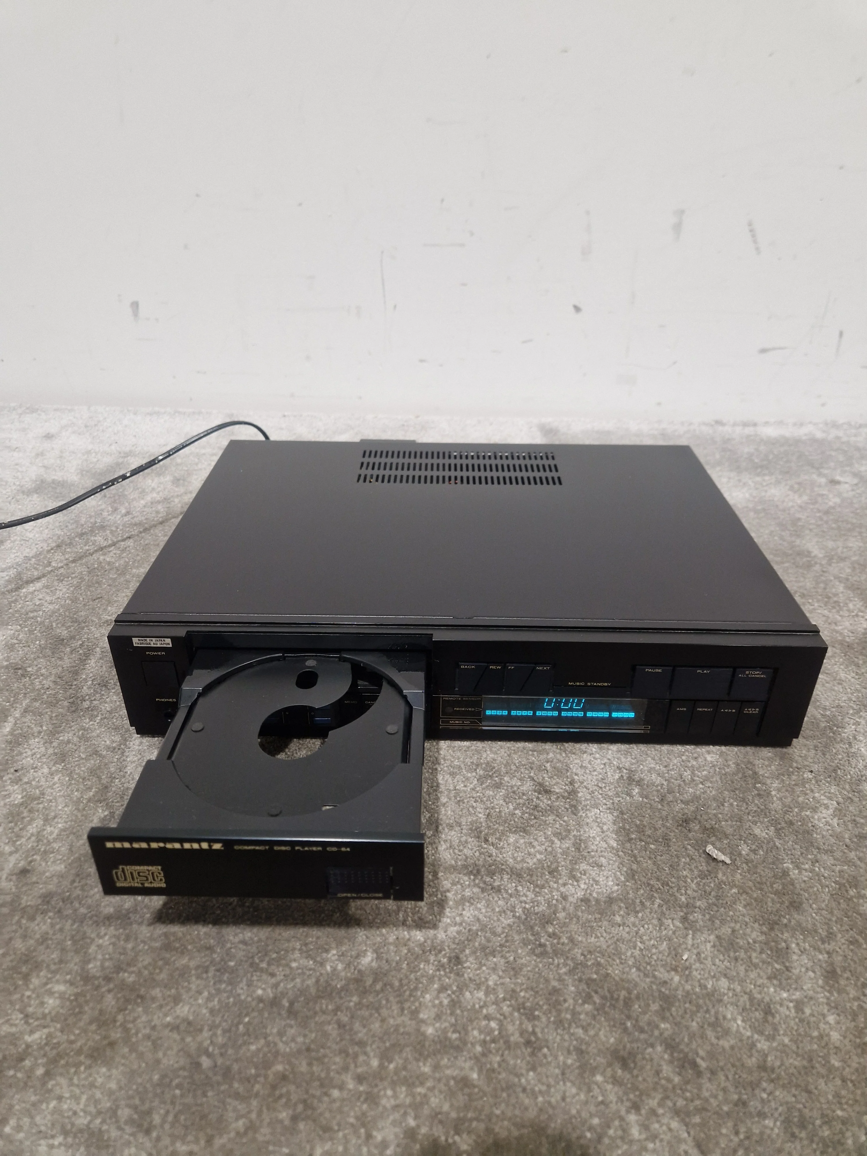 Marantz CD-84 - Compact Disc Player - Black - Good - Image 7
