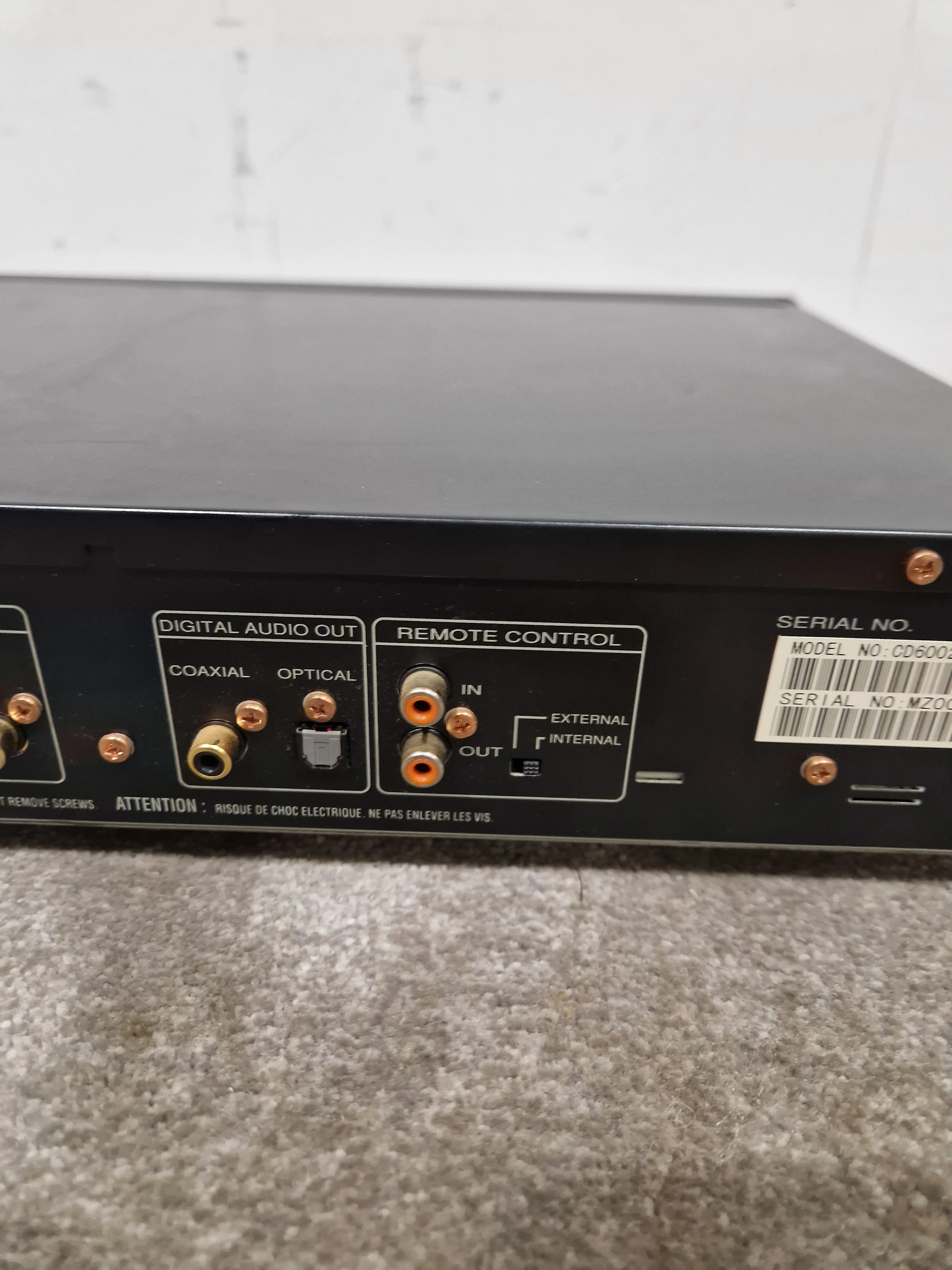 Marantz CD6002 - Black CD Player - High-Fidelity Audio - Good - Image 5