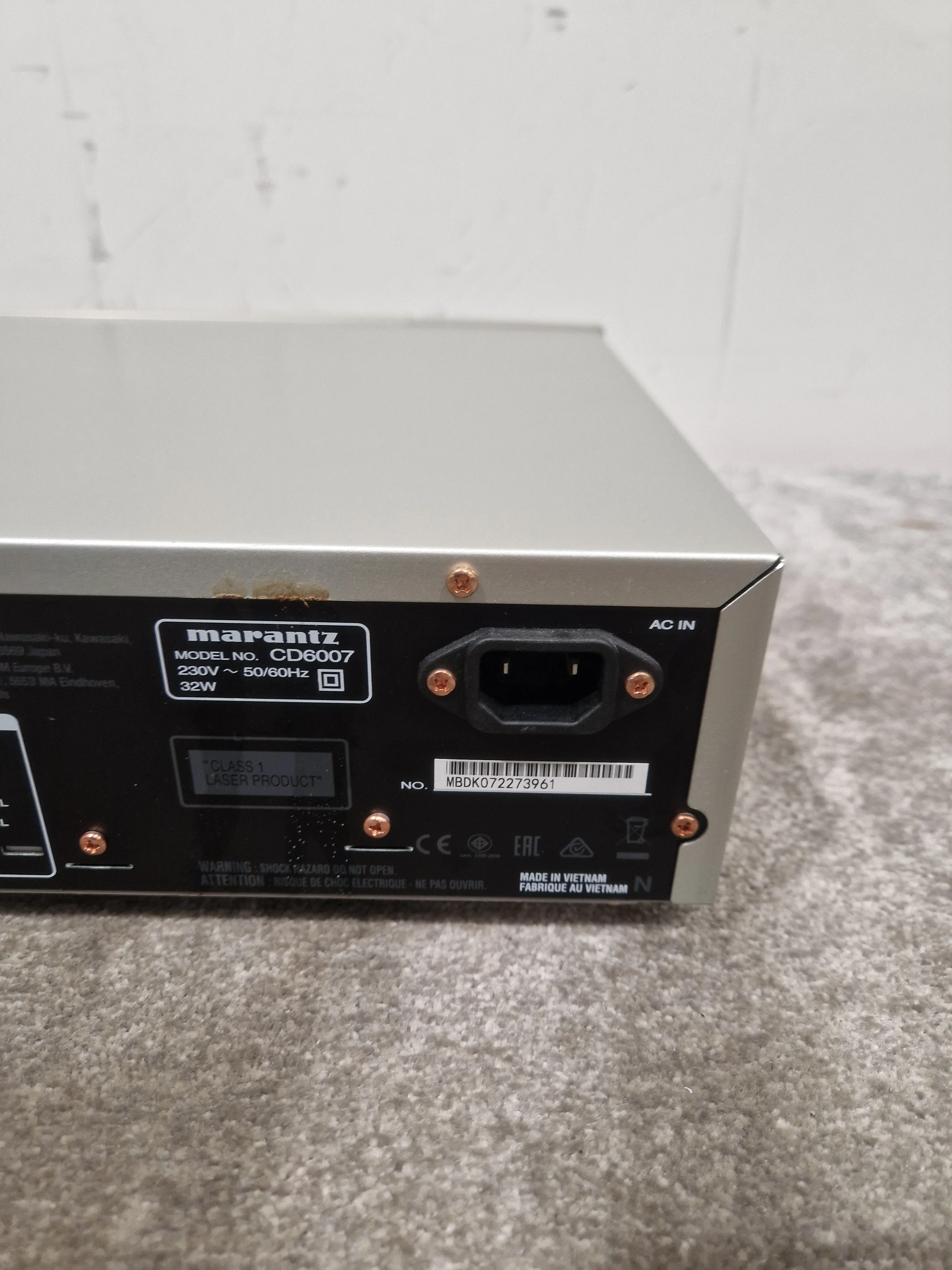 Marantz CD6007 - CD Player - Silver – CD Player - Excellent w/ Original Box & remote - Image 6