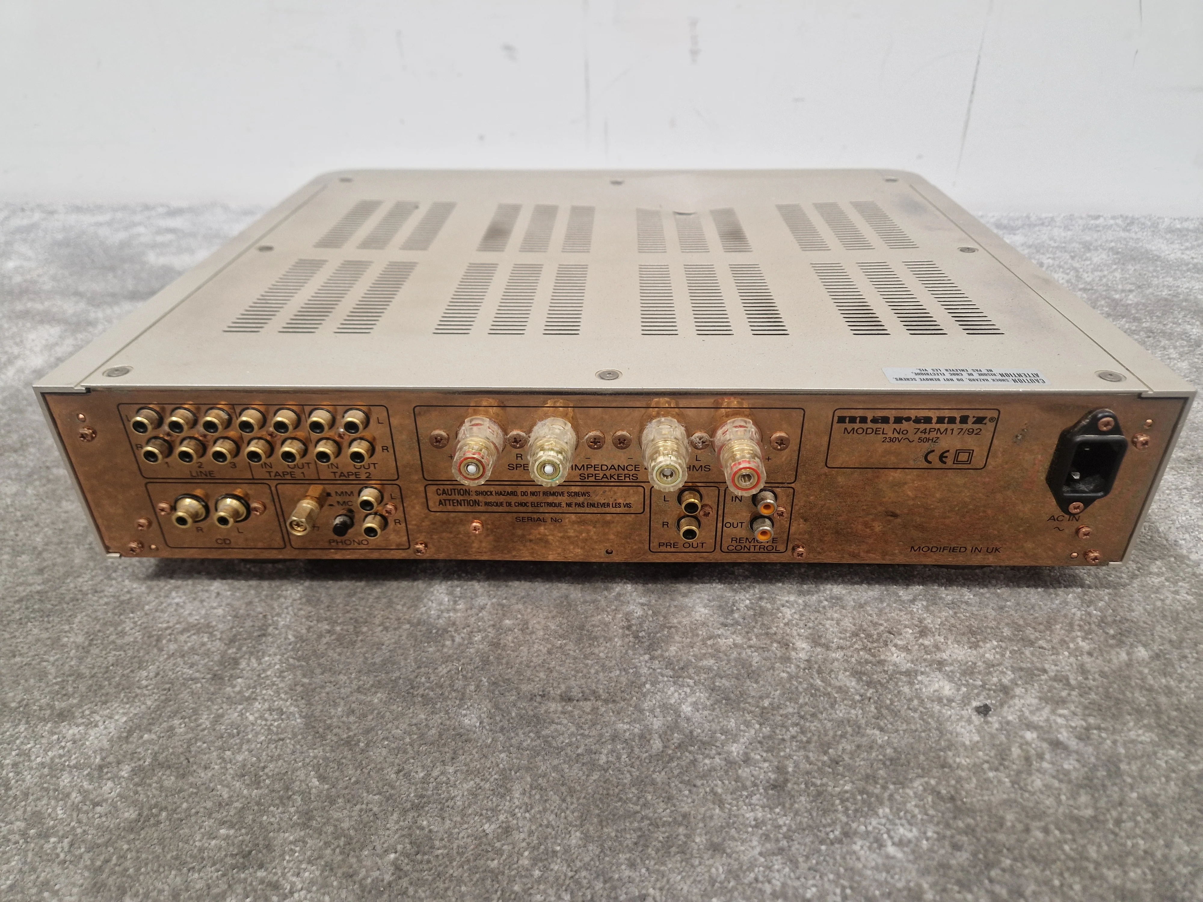 Marantz PM-17 KI Signature Integrated Amplifier Vintage Audio Unit - High Fidelity Sound - Fair - Image 12