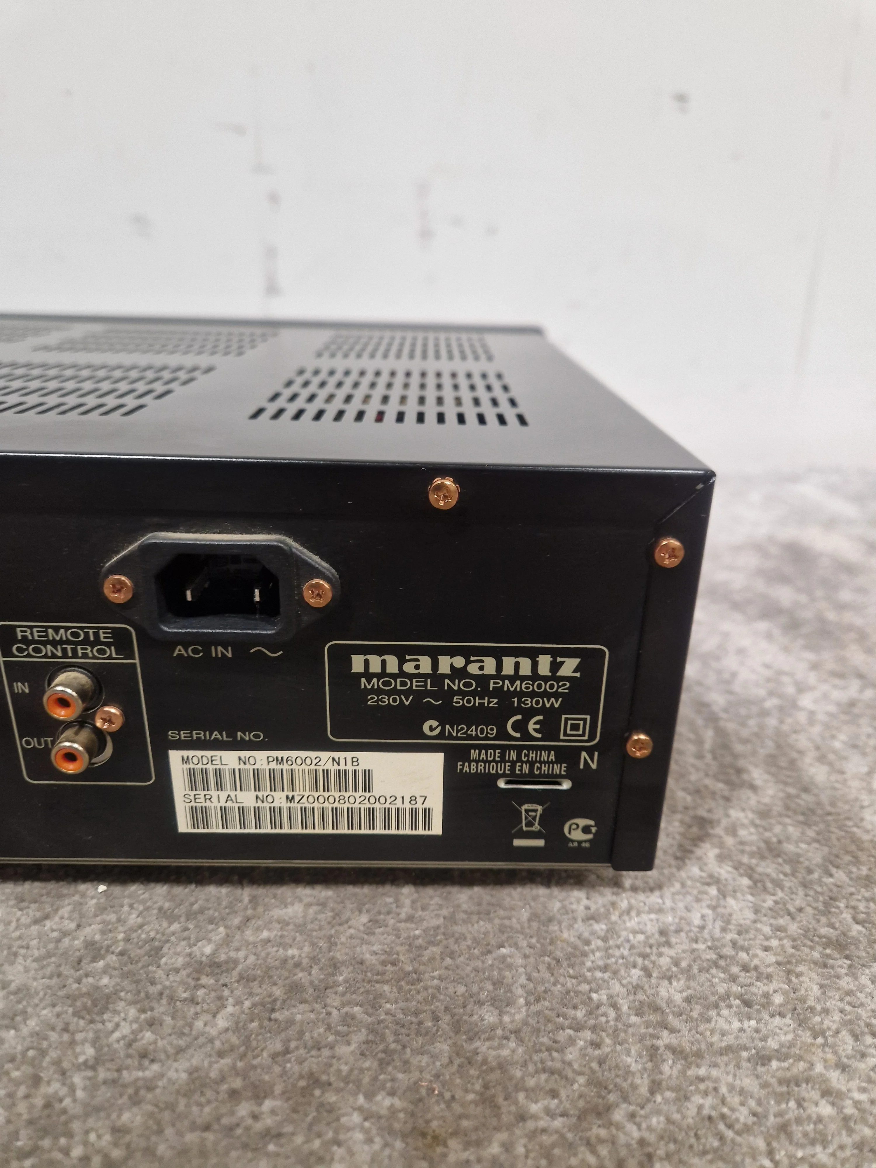 Marantz PM6002 - Integrated Amplifier - Black - Good w/ remote - Image 10