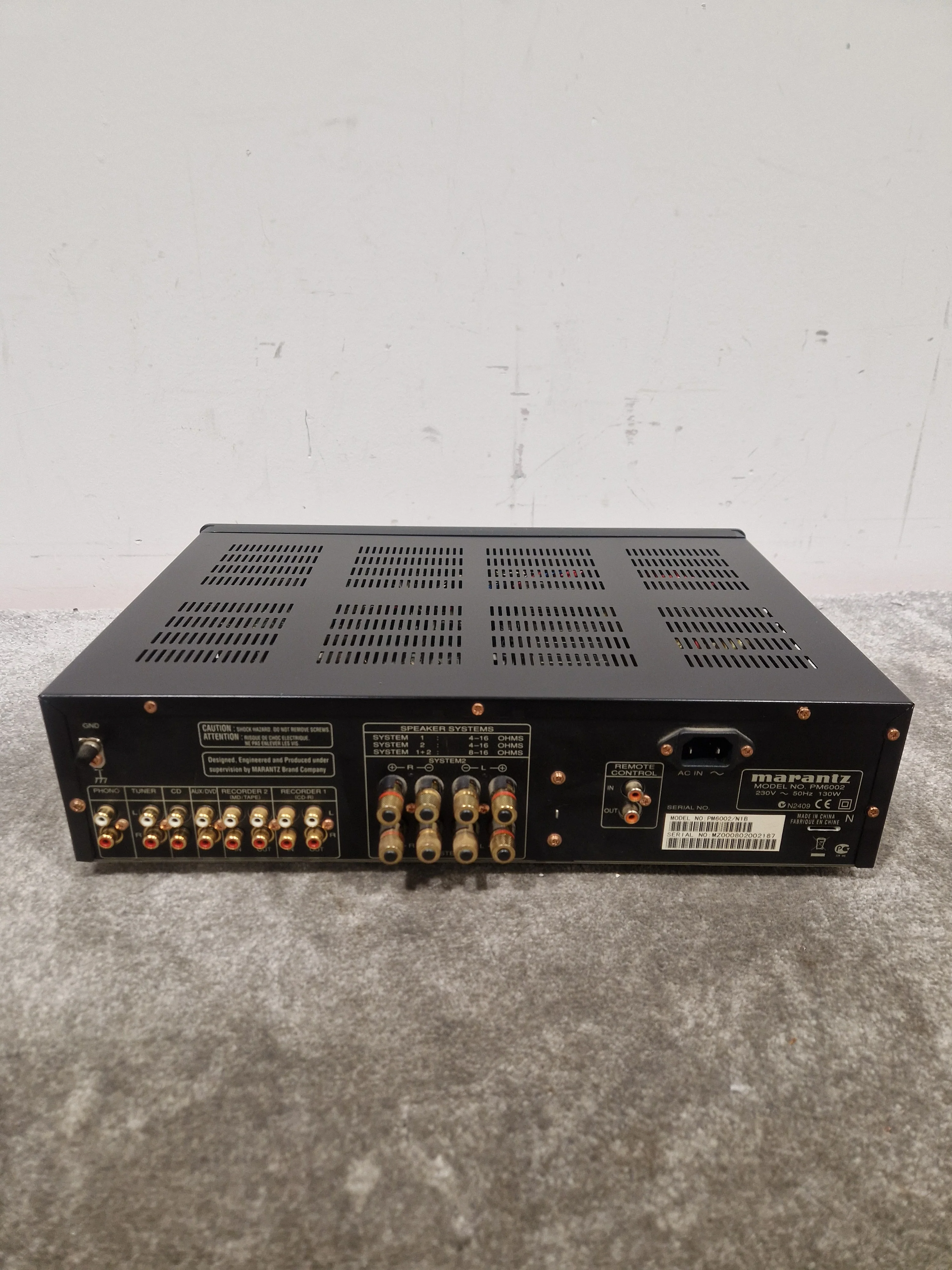Marantz PM6002 - Integrated Amplifier - Black - Good w/ remote - Image 6