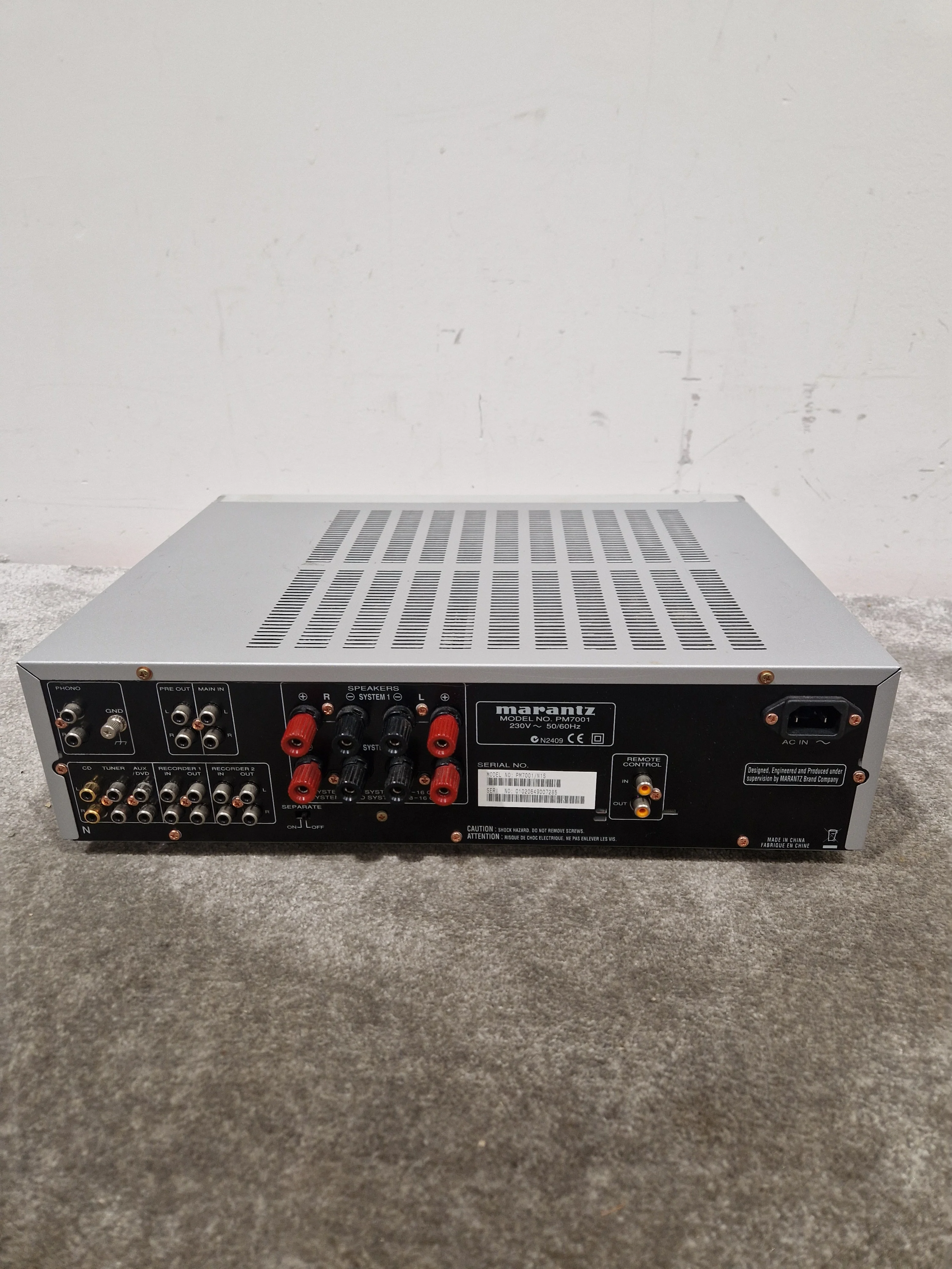 Marantz PM7001 - Integrated Amplifier - Silver - Excellent w/ Manuals & Remote - Image 7
