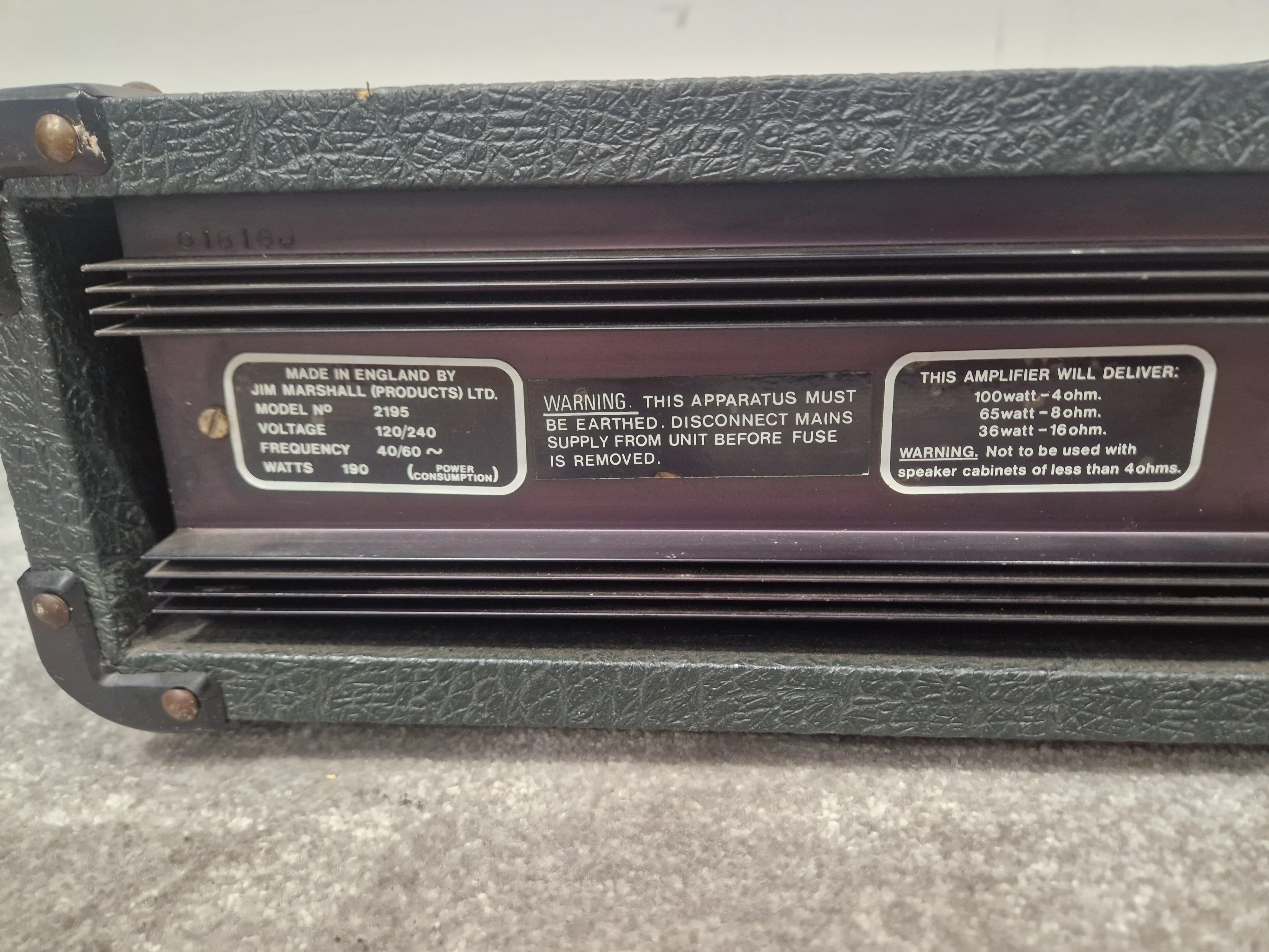 Marshall 100w Lead and Bass - 100 Watt Guitar Amplifier, Versatile Sound - Very Good - Image 6