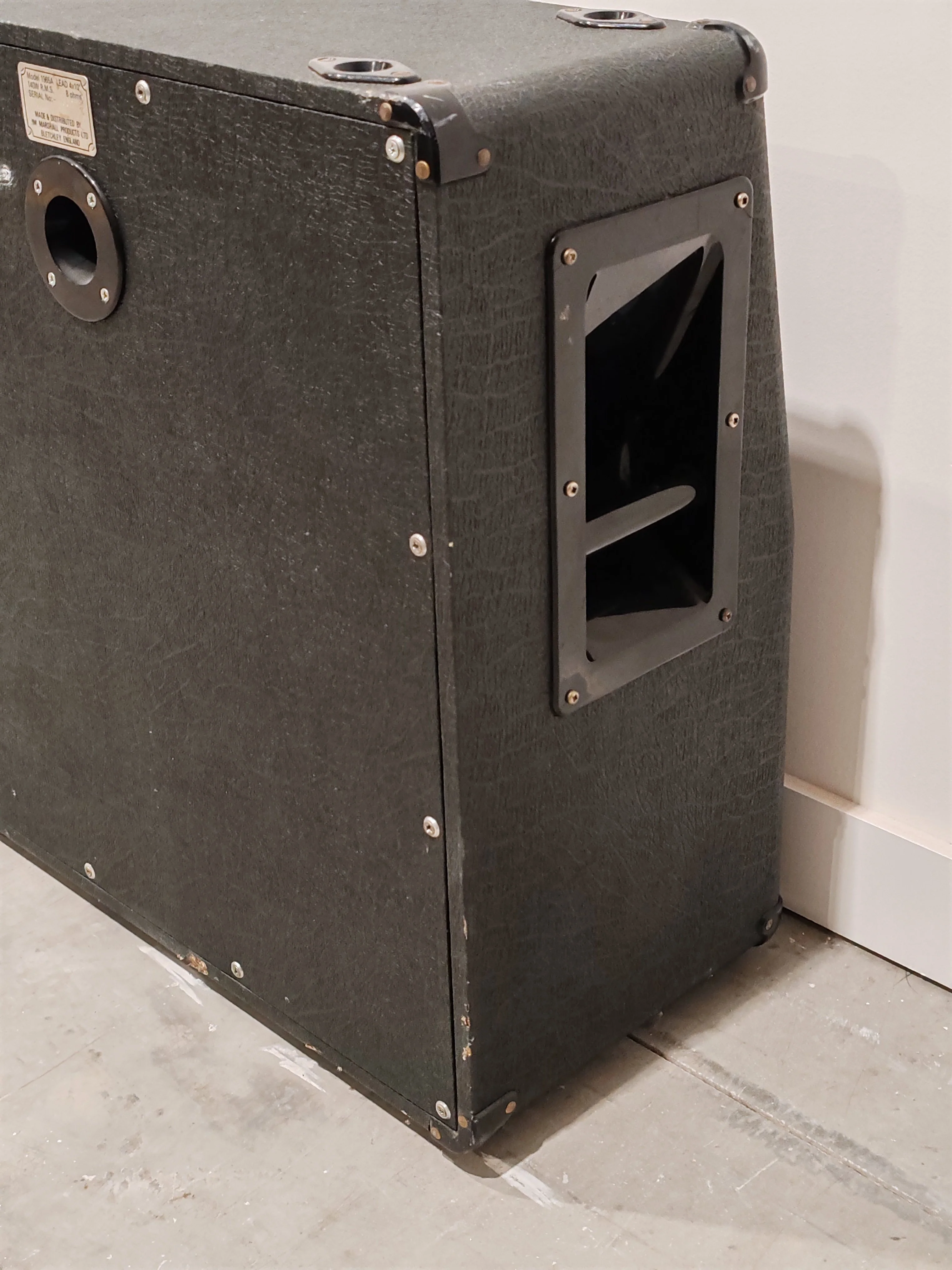 Marshall 1965A Lead 4x10" Vintage Slant Speaker Cabinet - Image 7