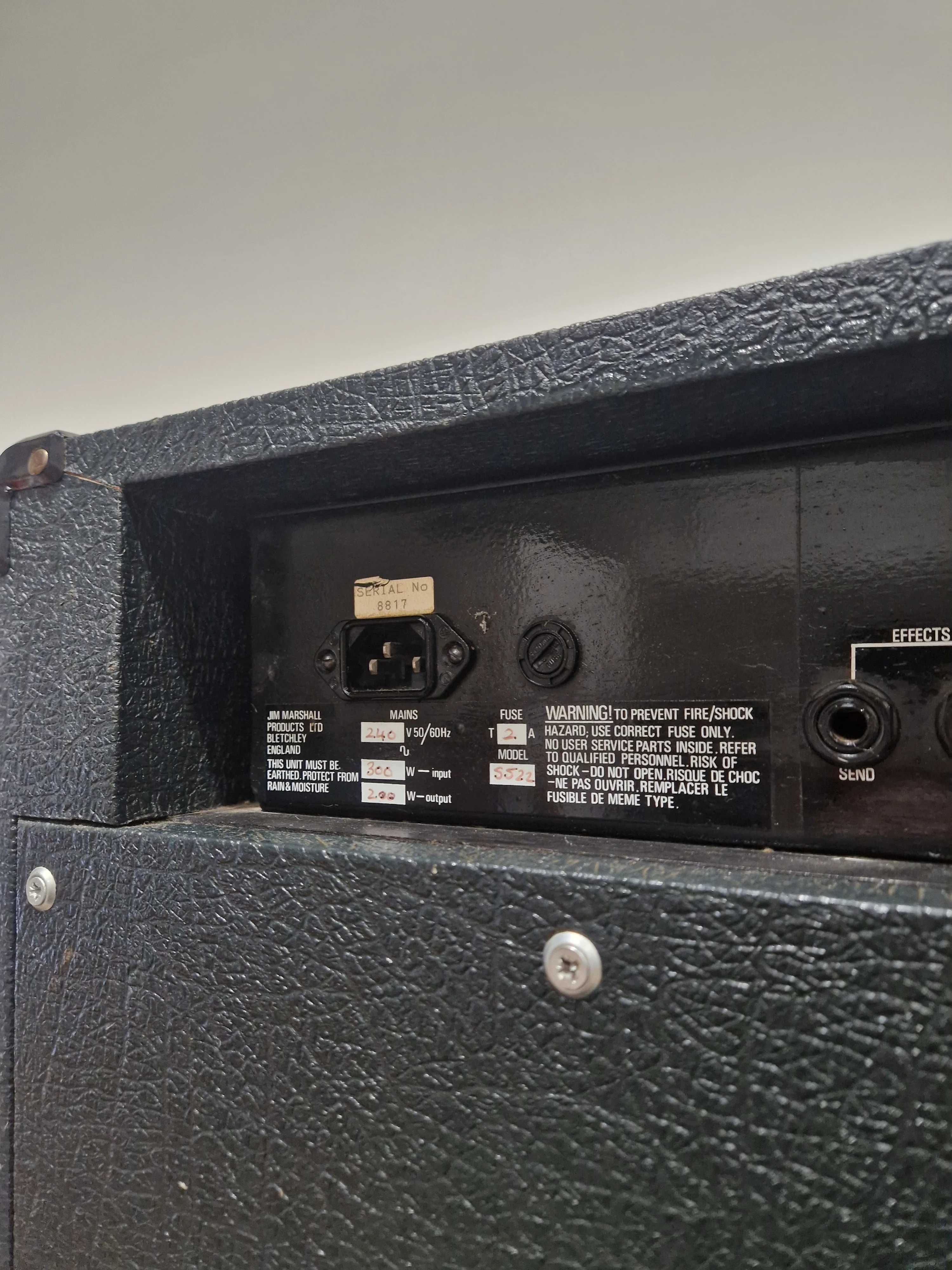 Marshall 5522 - Bass Combo Amplifier - Black - Good w/ Cables - Image 3