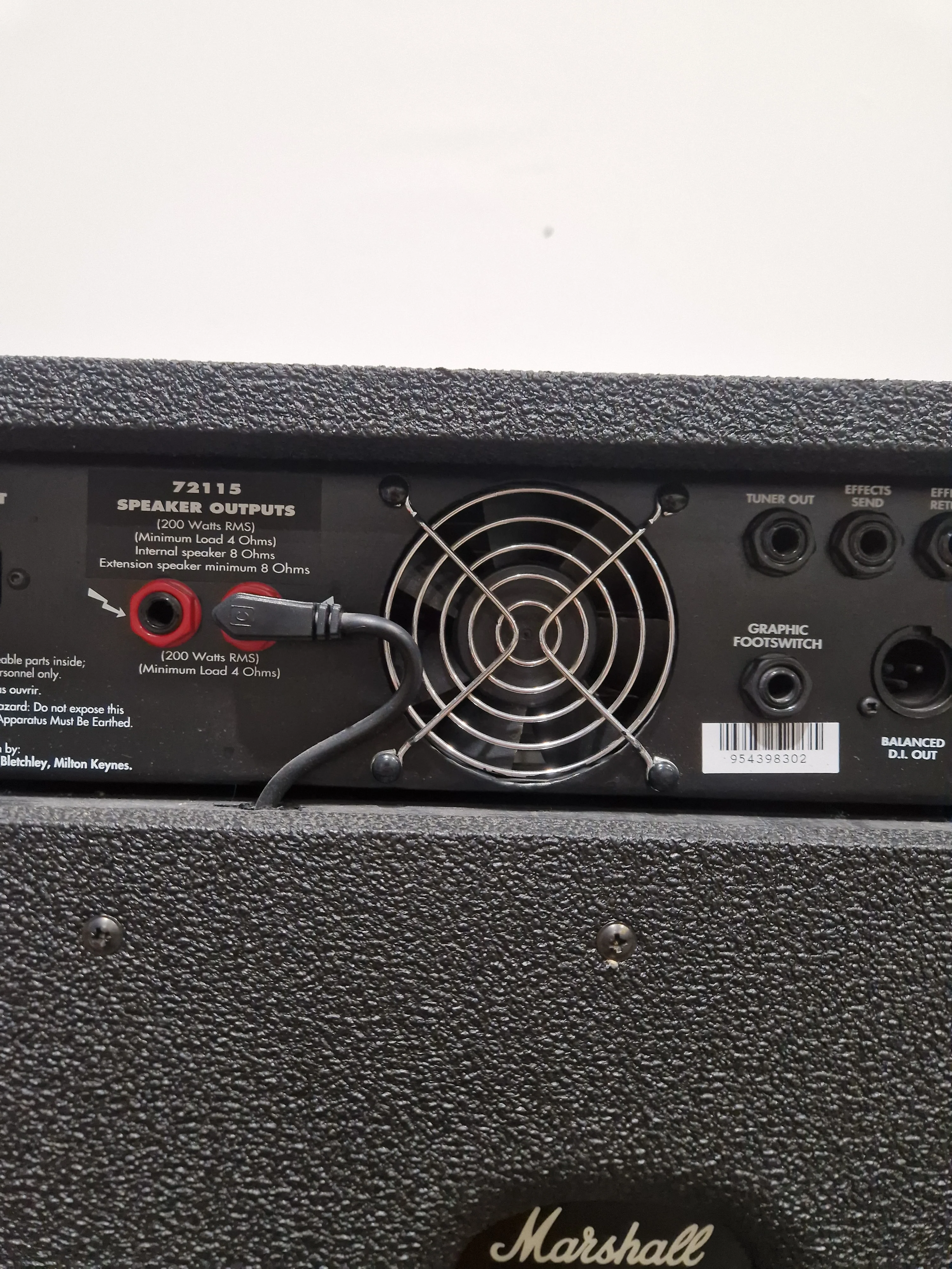 Marshall Combo 72115 Bass Amplifier - Excellent w/ Power Supply - Image 14